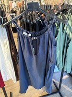 Halter Top Viscose - Donkerblauw