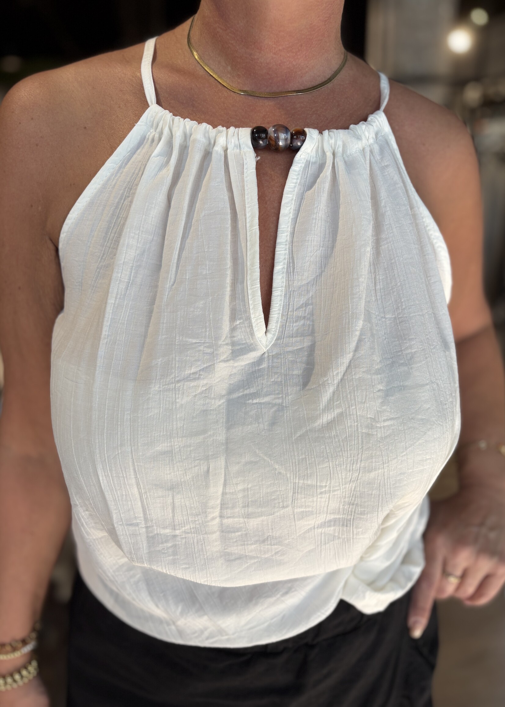 Halter Top Viscose - Offwhite