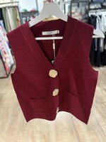 Gilet Knitwear byClara Goud - Bordeaux