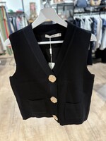 Gilet Knitwear byClara Goud - Zwart