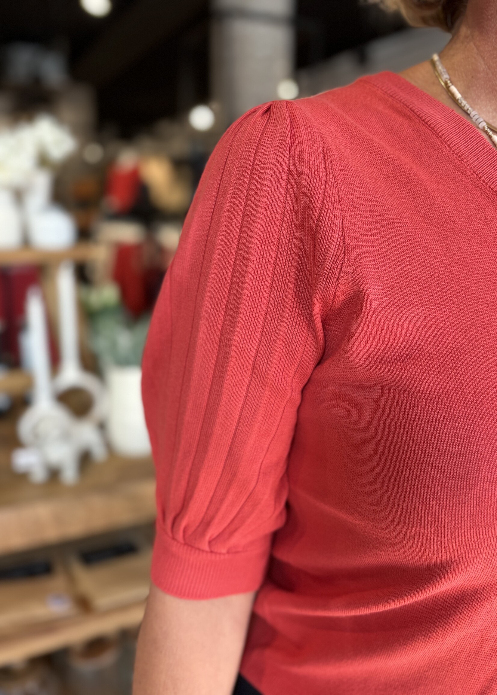 Freequent Shirt V-Neck Joel Kitwear - Baked Apple