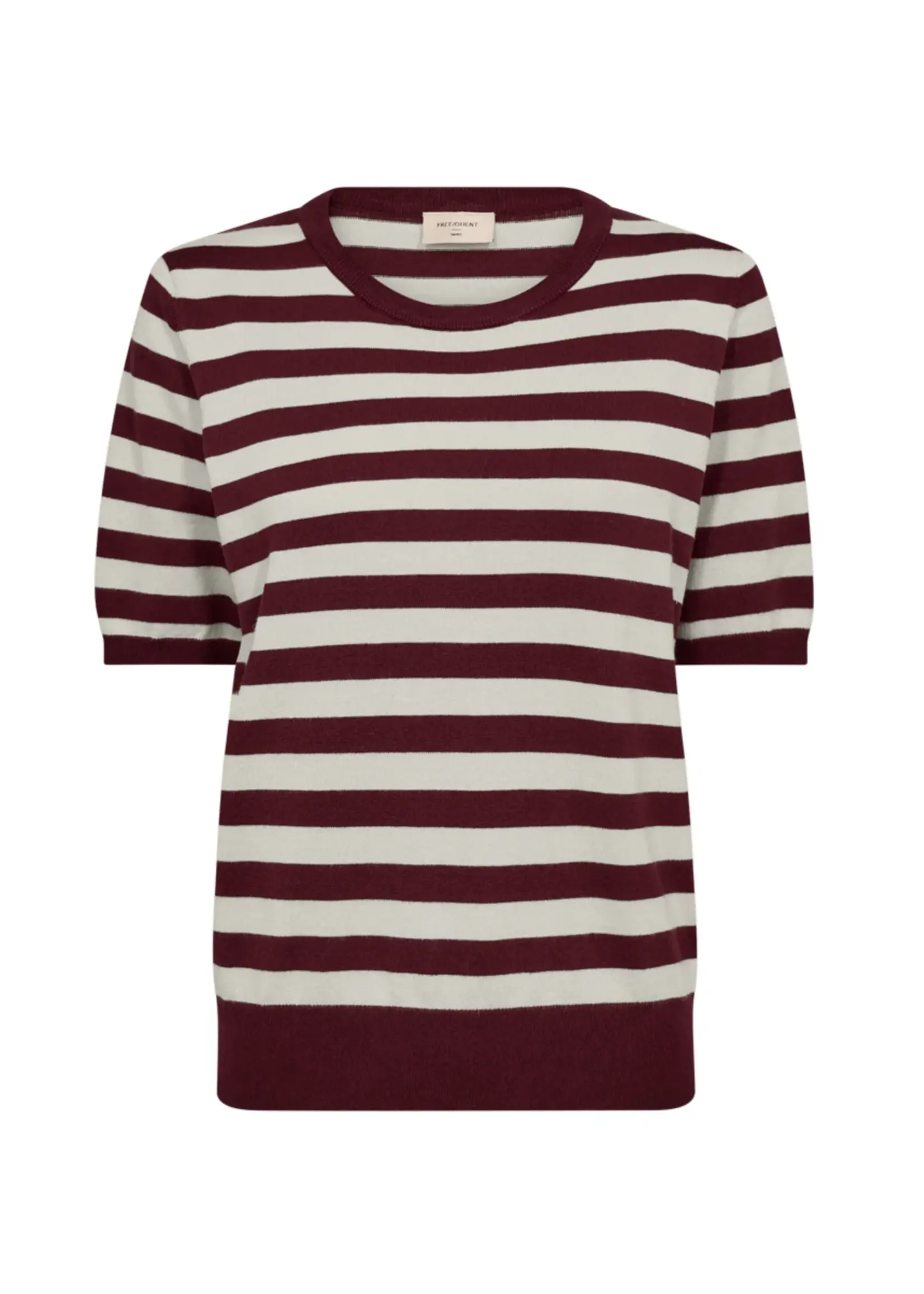 Freequent Knitwear Shirt Joel Stripe - Port Royale Moonbeam