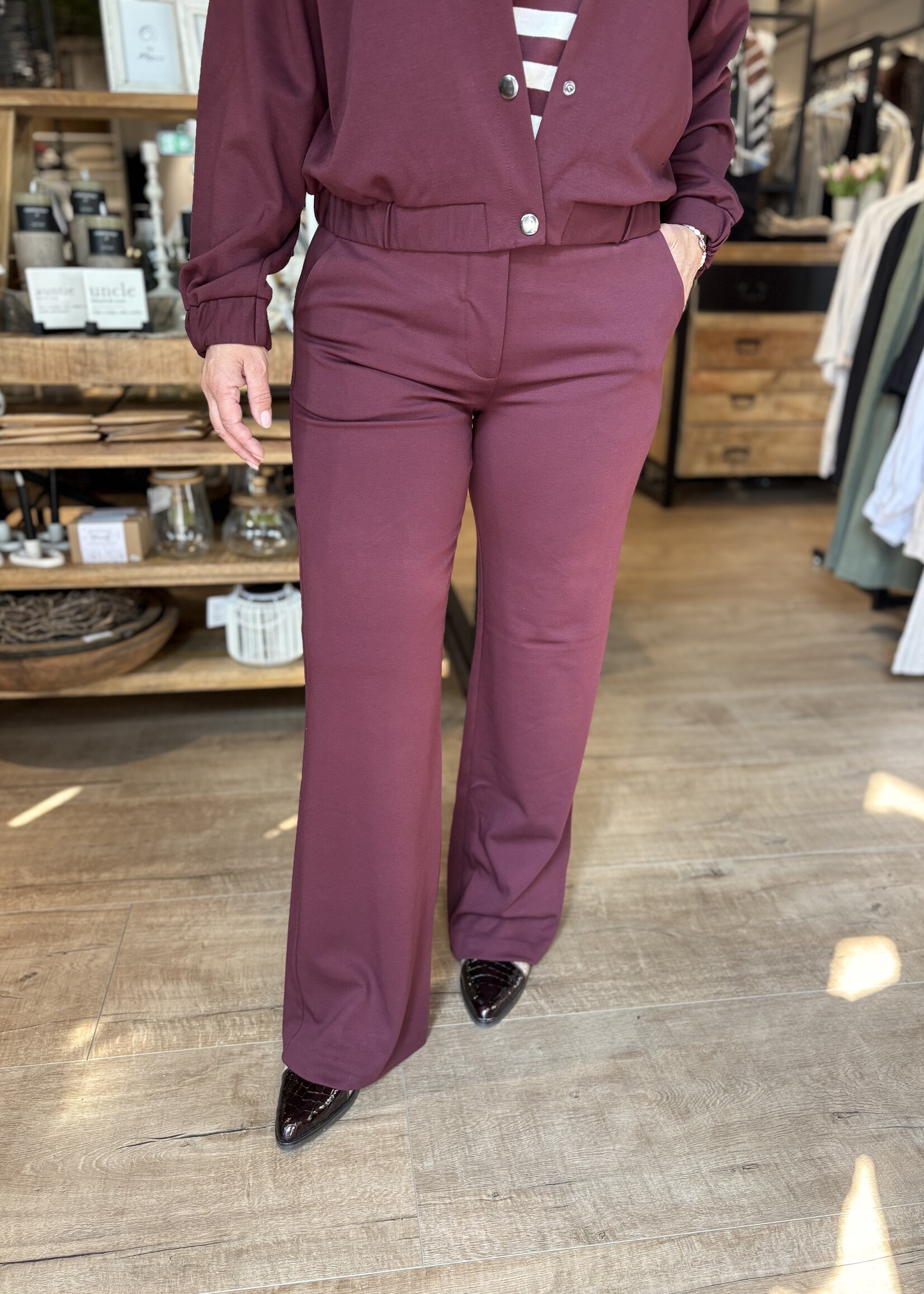 Freequent Wide Leg Pant Nanni - Port Royale