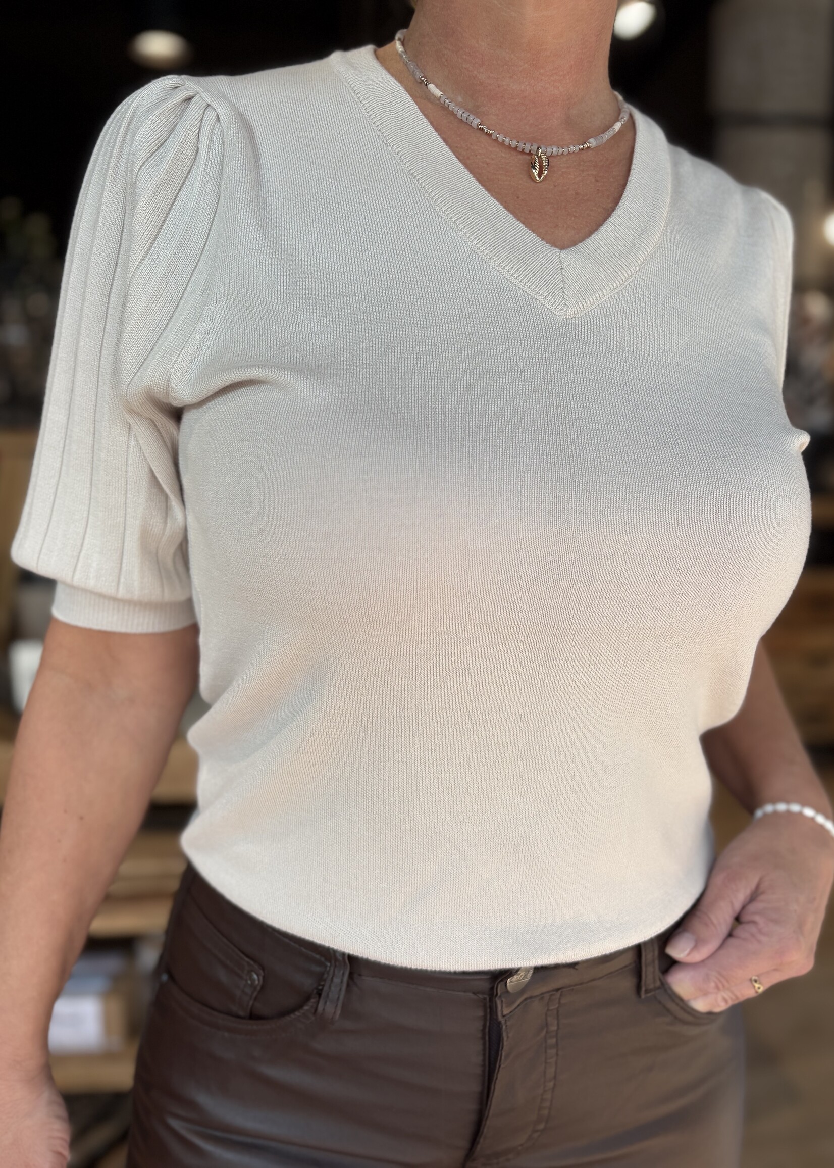 Freequent Shirt V-Neck Joel Kitwear - Moonbeam
