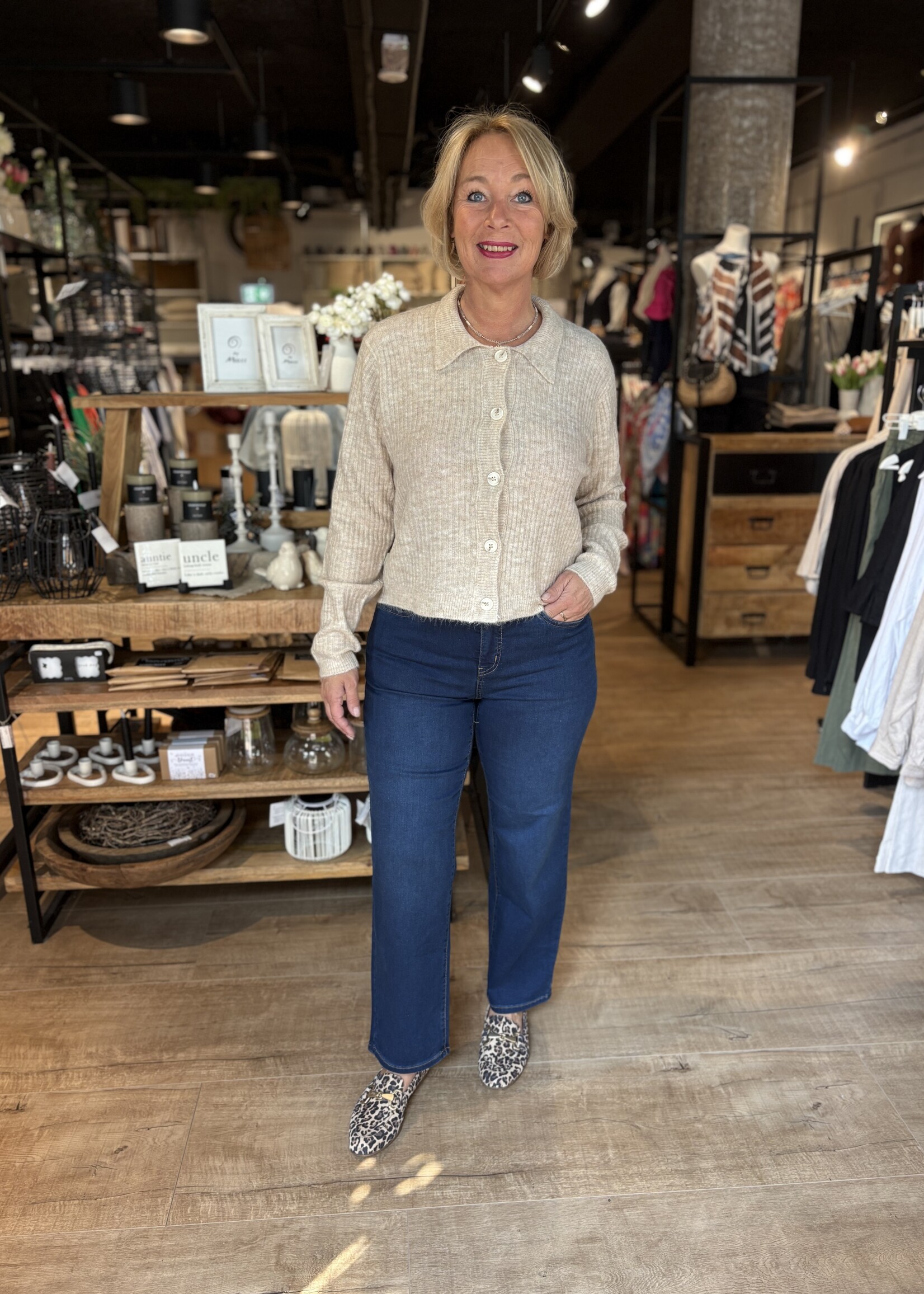 ZEZE Vest Hannah Knitwear - Sandshell