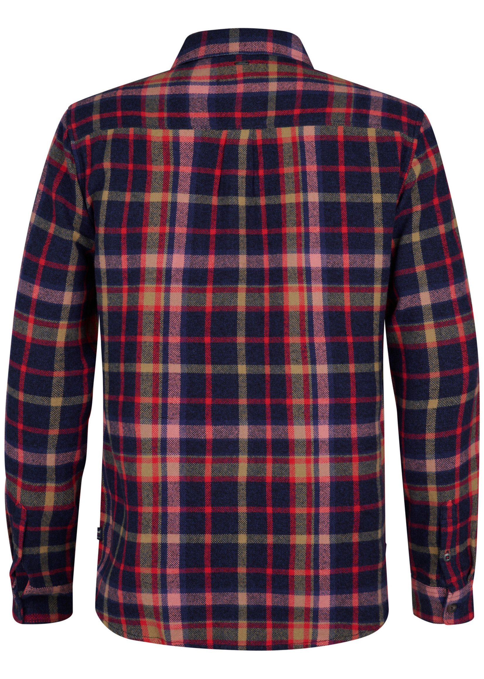 Petrol Industries Overhemd Ruit Rood - Donkerblauw