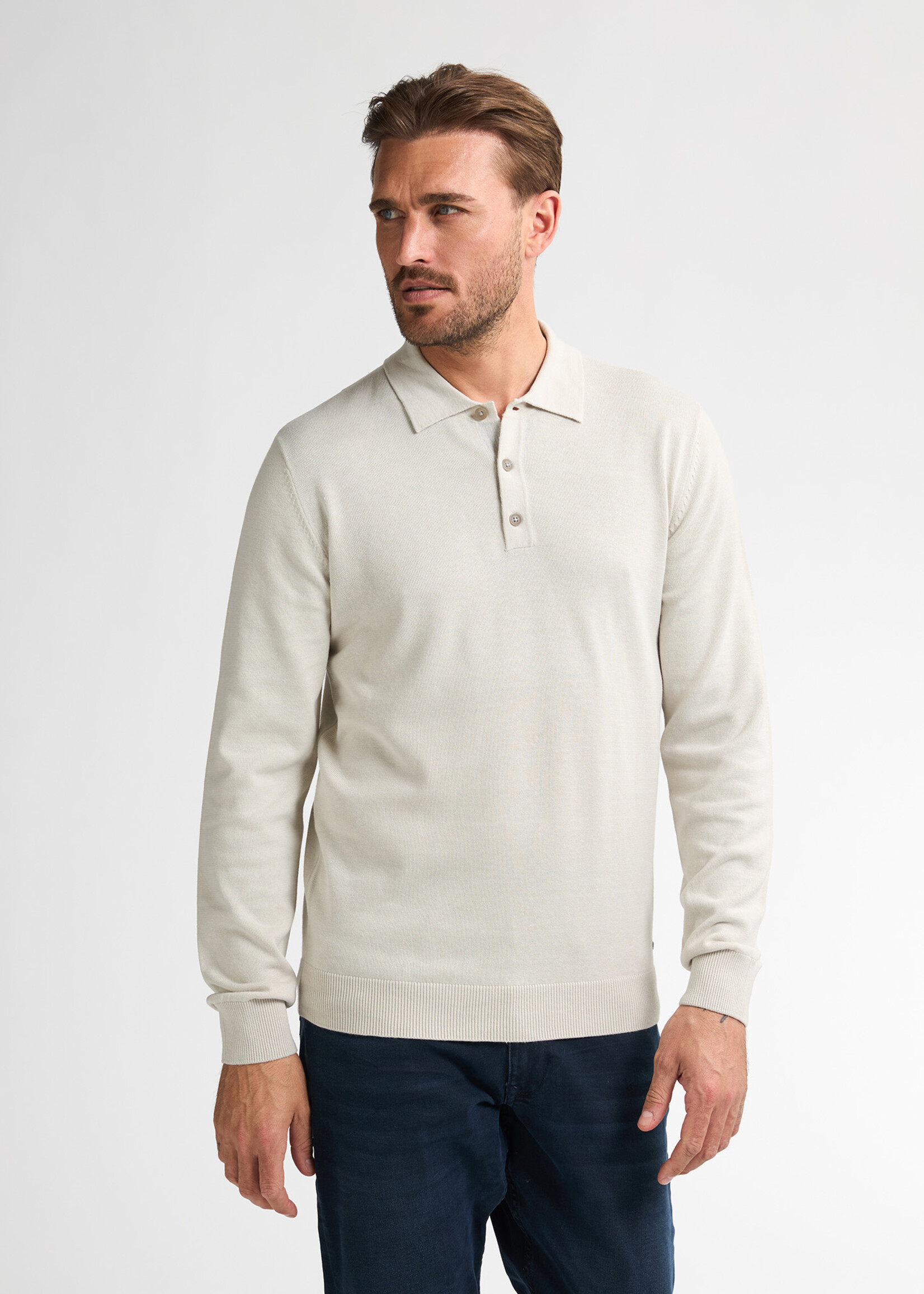 Petrol Industries Knitwear Polo - Antique White