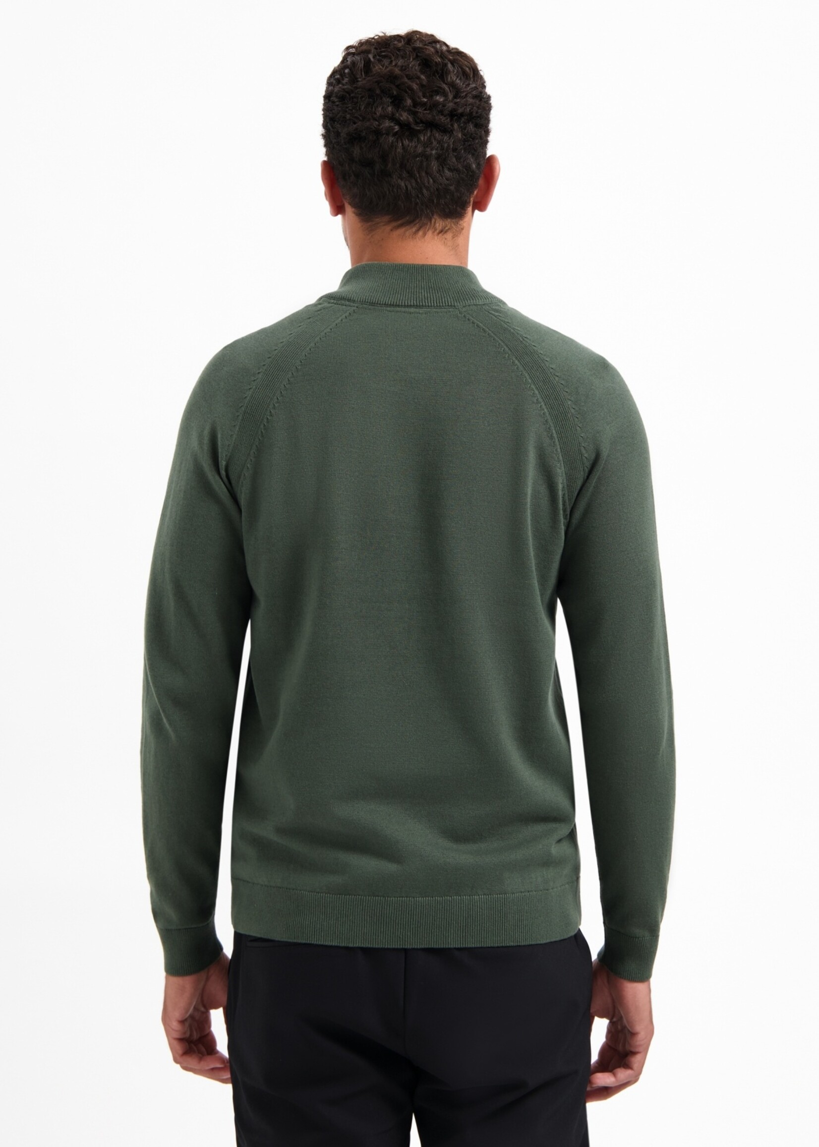 No Excess Pullover Half Zip Collar - Dark Green