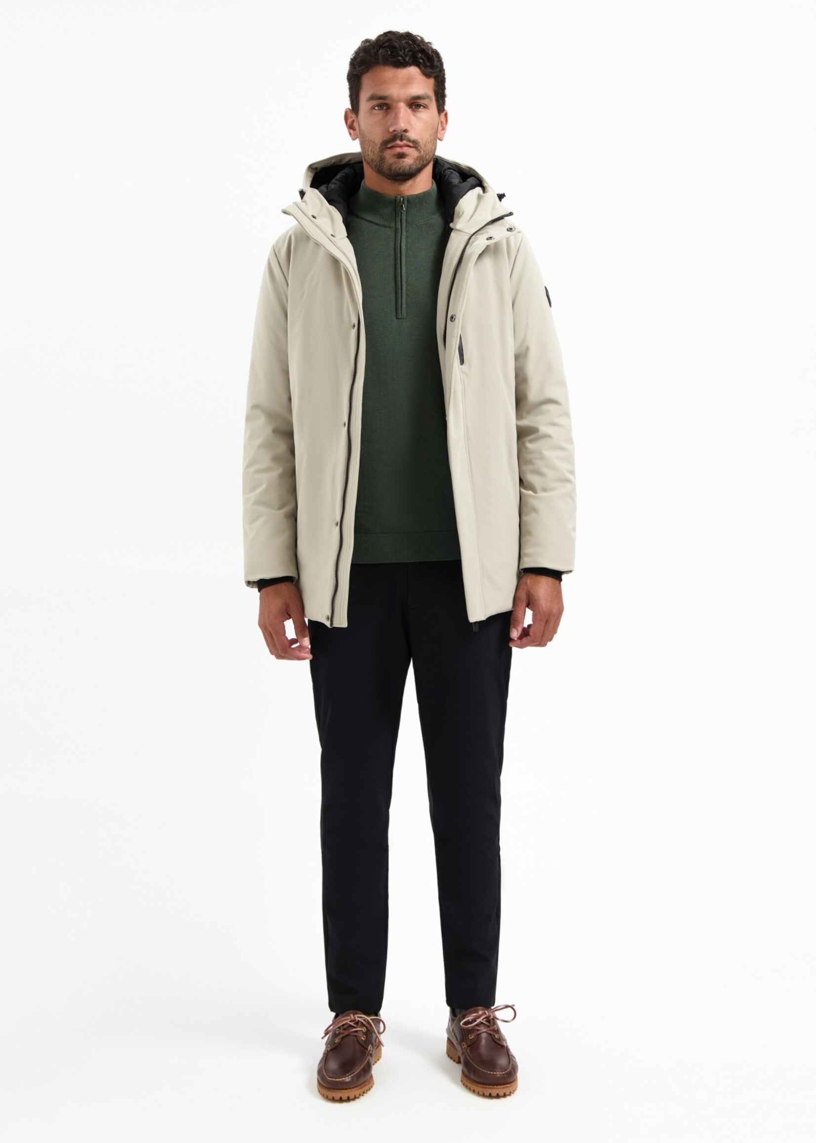 No Excess Pullover Half Zip Collar - Dark Green