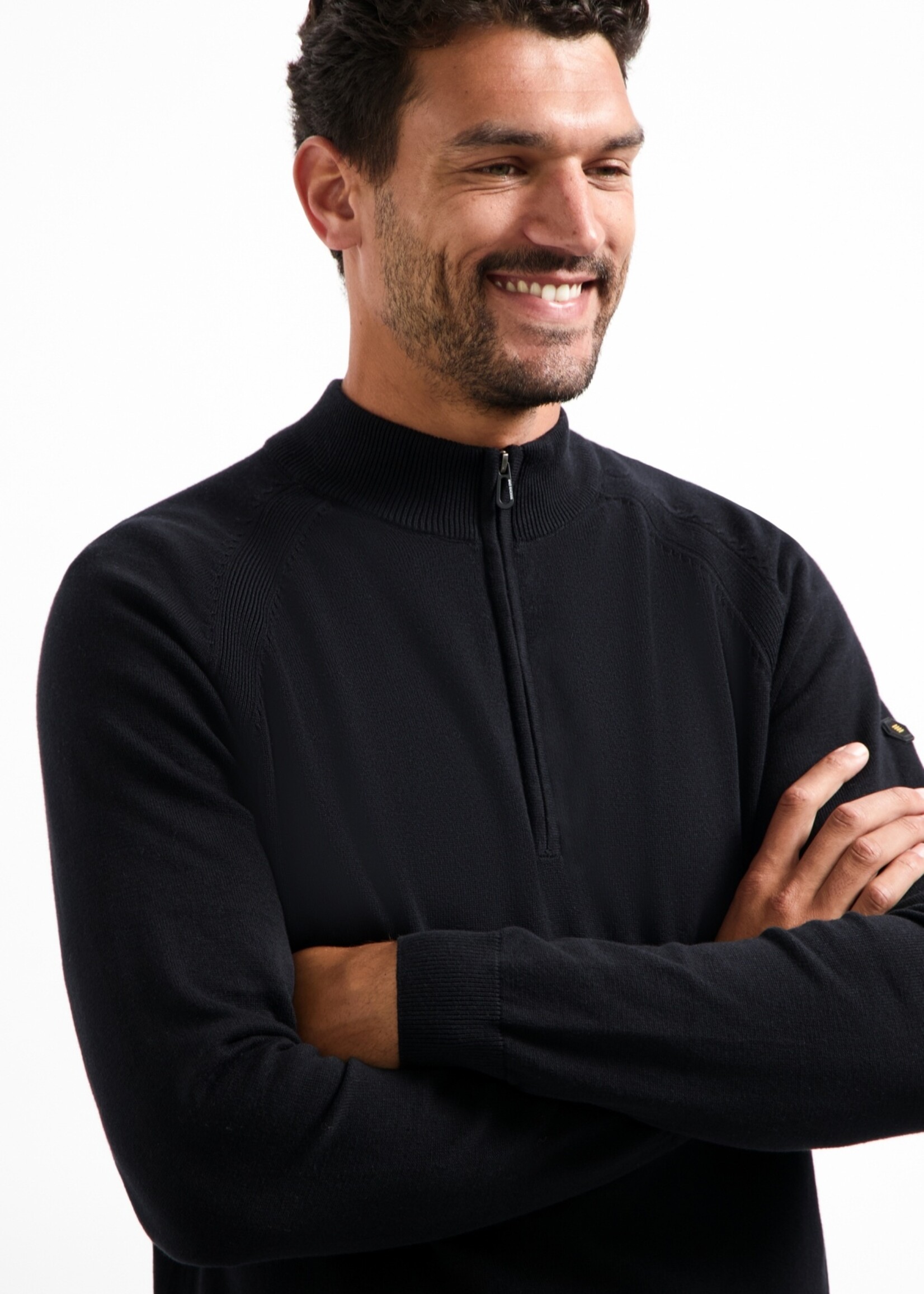 No Excess Pullover Half Zip Collar - Black