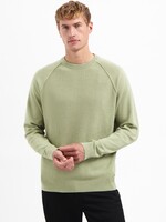 No Excess Pullover Solid Waffle Knit - Light Moss