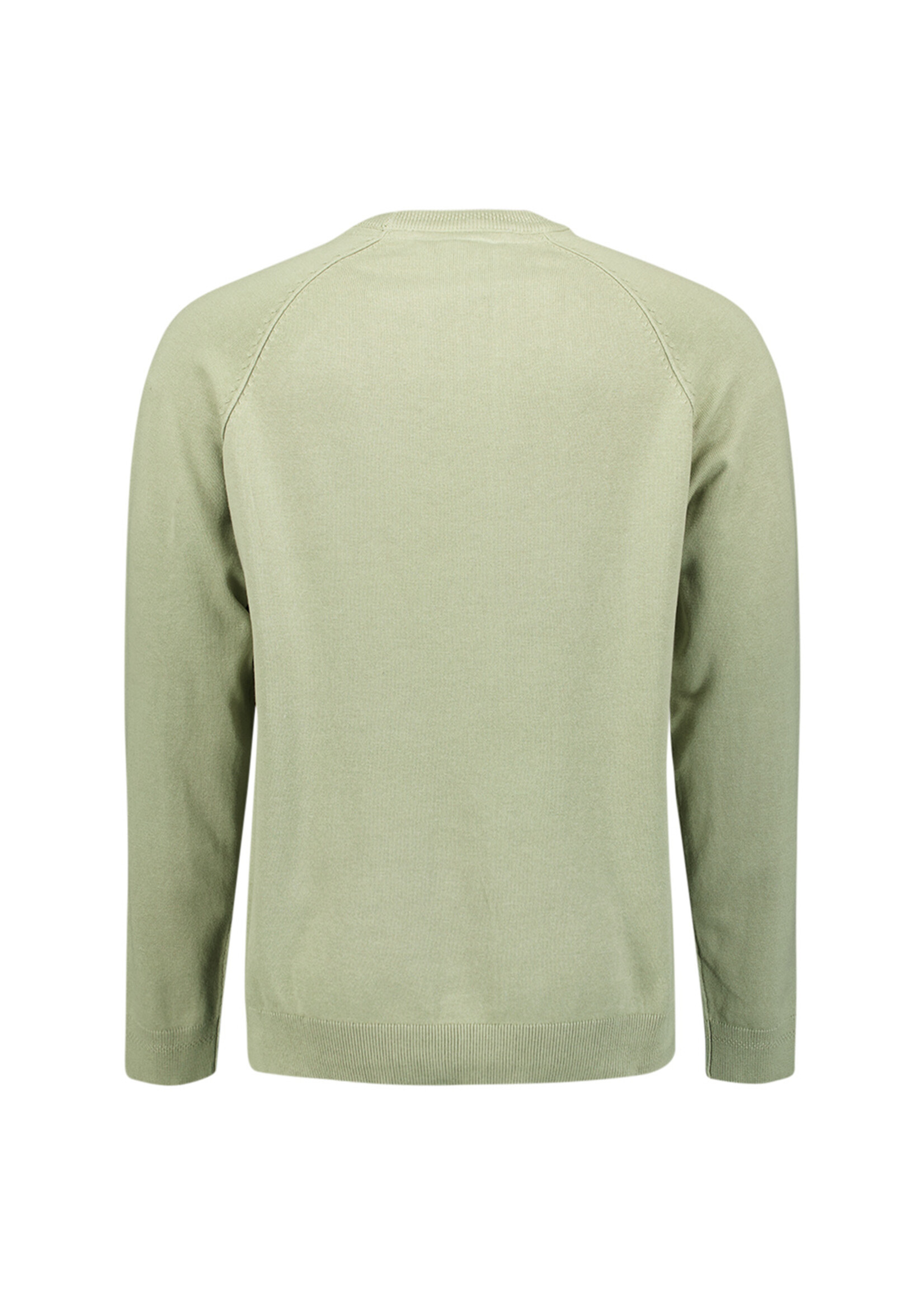 No Excess Pullover Solid Waffle Knit - Light Moss