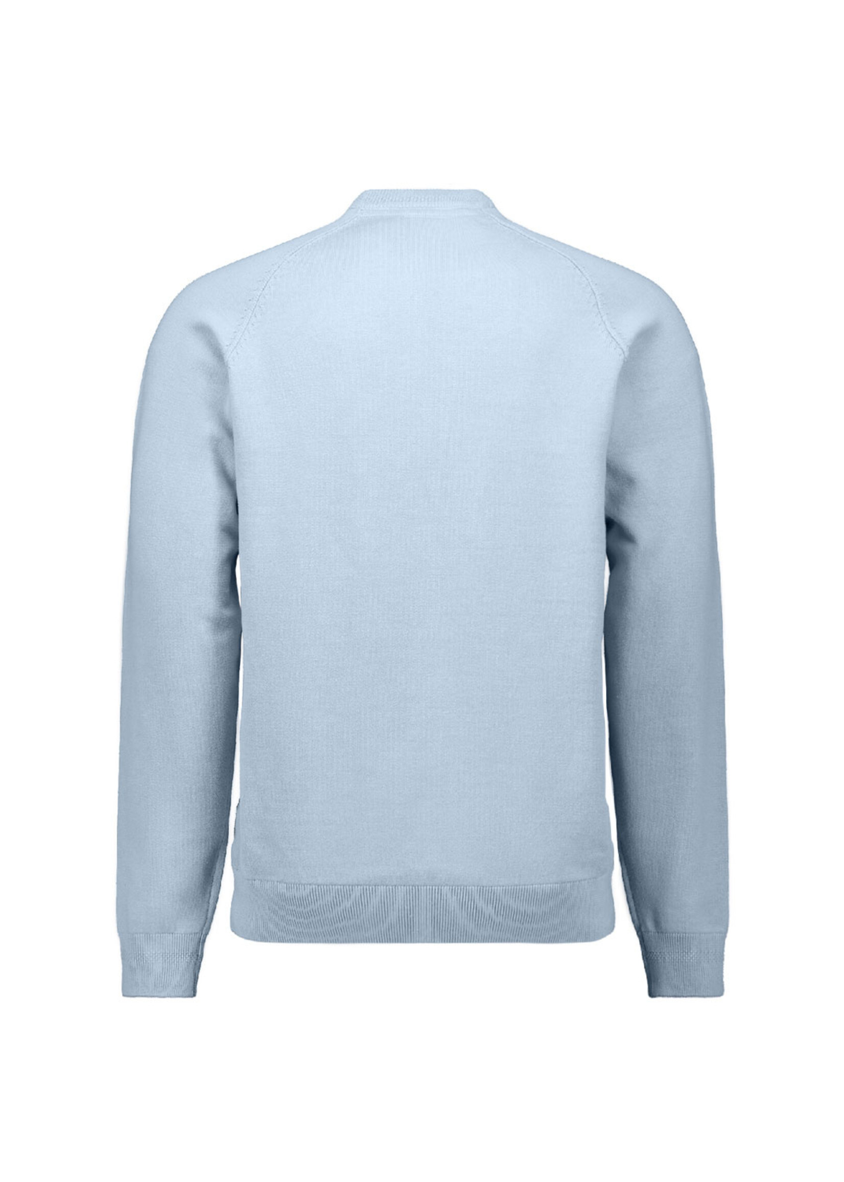 No Excess Pullover Solid Waffle Knit - Dusty Blue