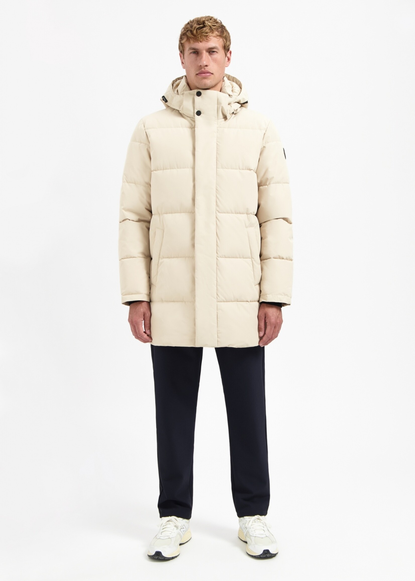 No Excess Jacket Parka Long Hood - Cream