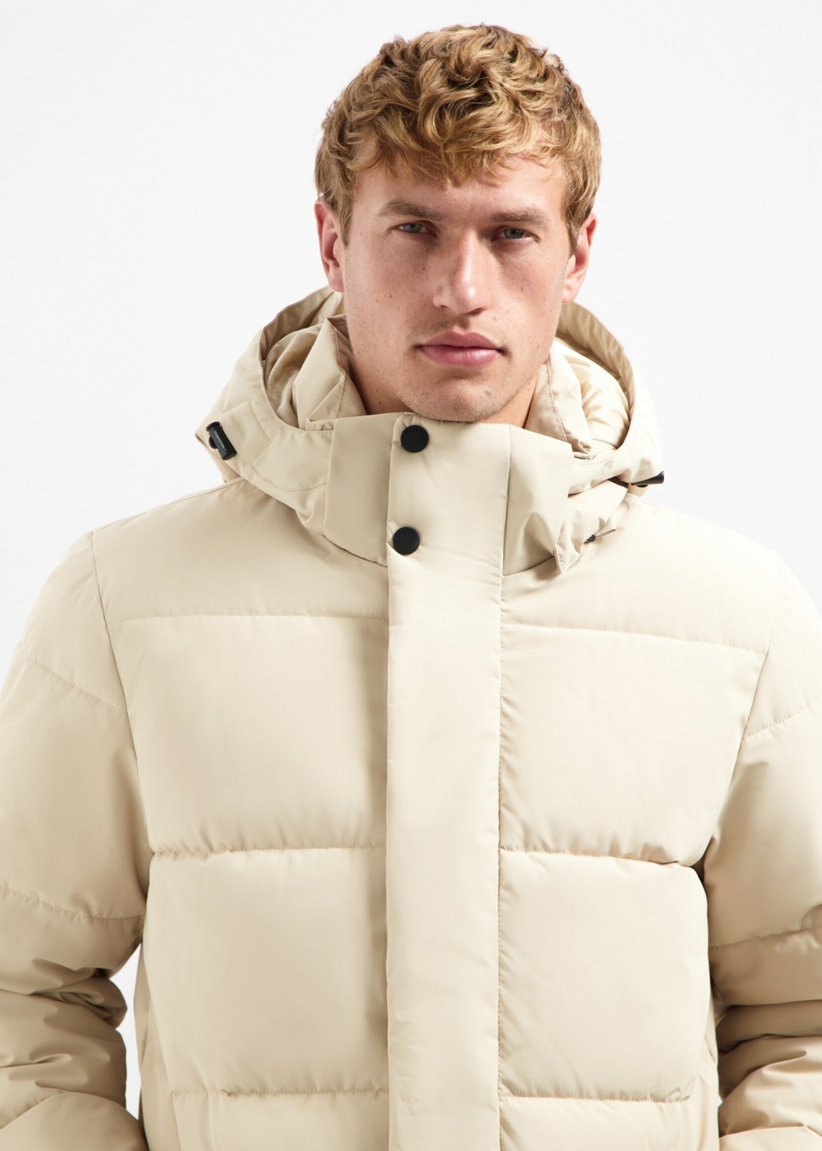 No Excess Jacket Parka Long Hood - Cream