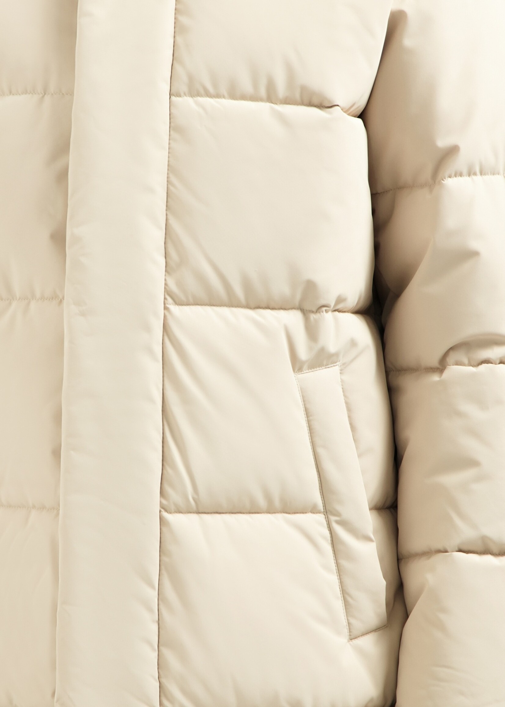 No Excess Jacket Parka Long Hood - Cream