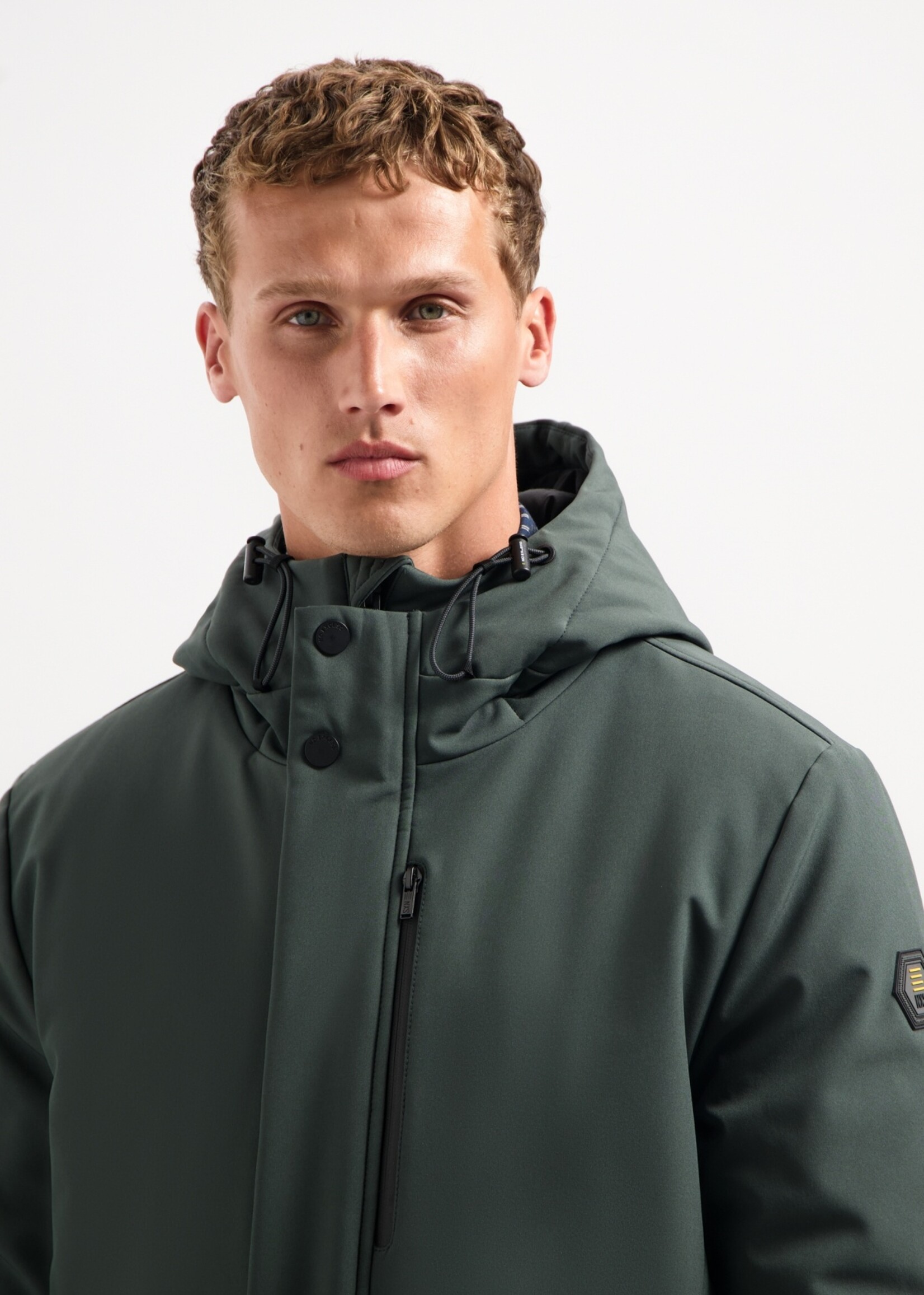 No Excess Jacket Long Soft Shell - Dark Steel