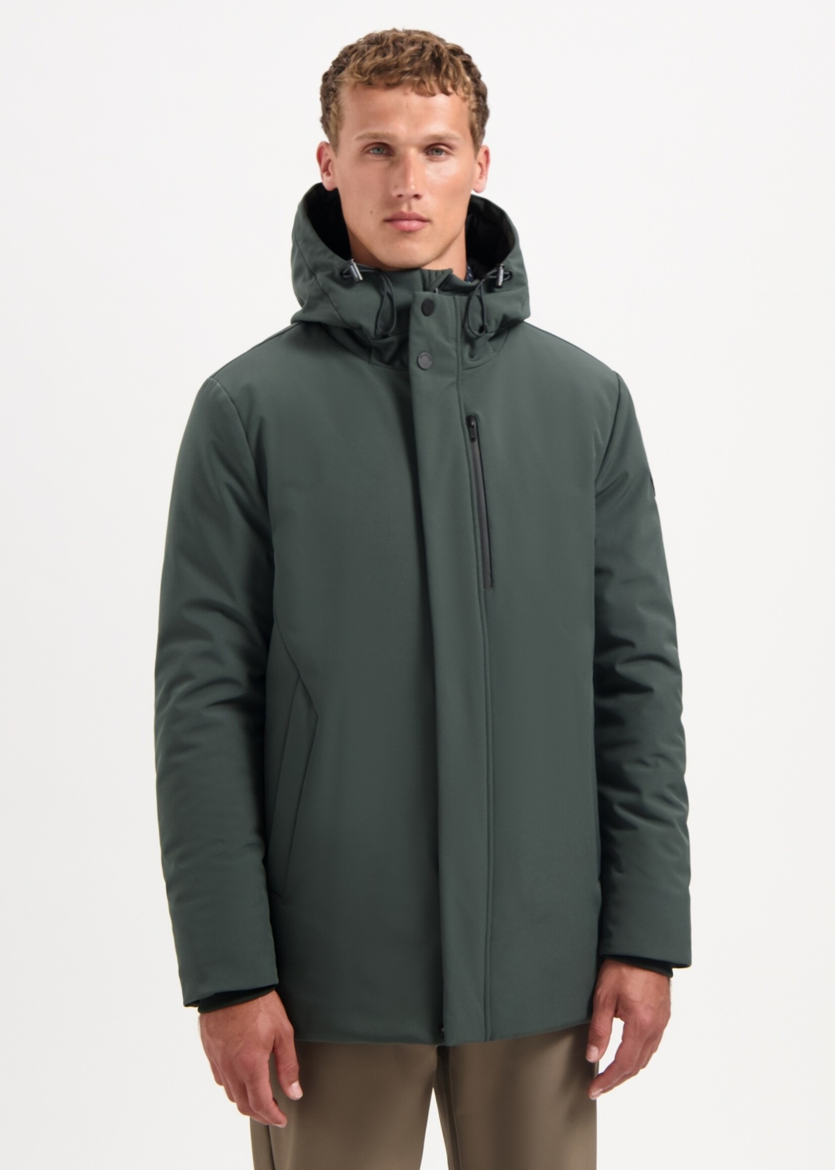 No Excess Jacket Long Soft Shell - Dark Steel