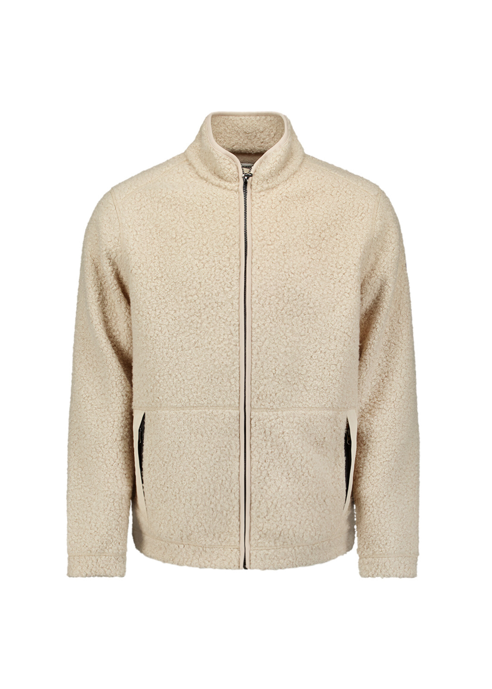 No Excess Sweater Full Zip Teddy - Sand