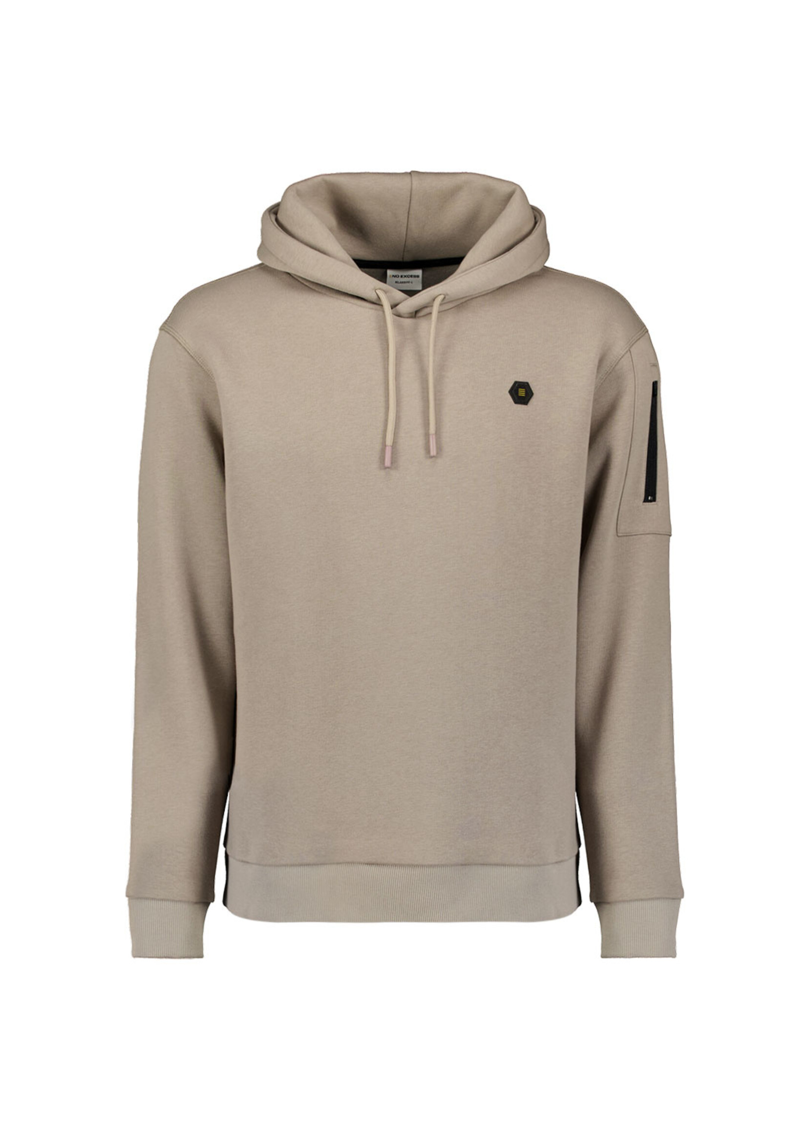 No Excess Sweater Hooded Brushed - Clay