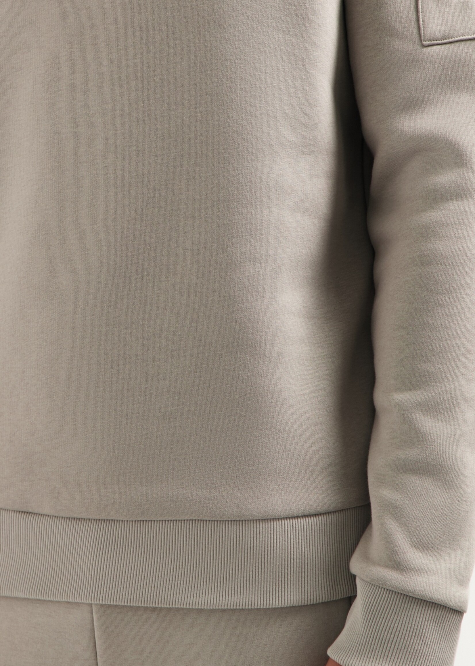 No Excess Sweater Hooded Brushed - Clay