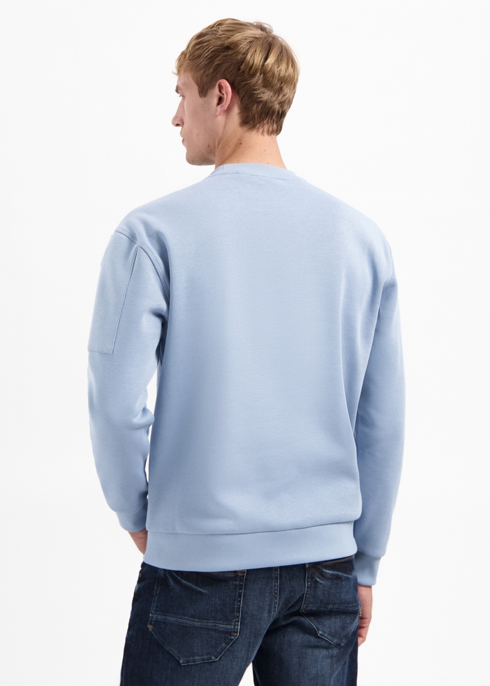 No Excess Sweater Brushed Inside - Dusty Blue