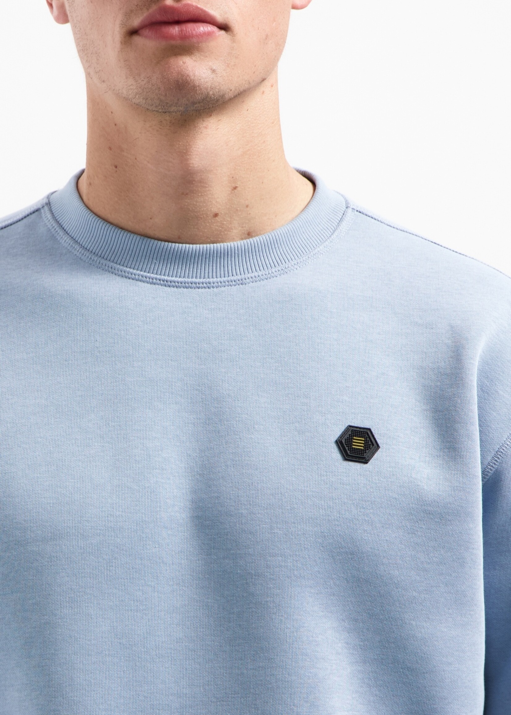 No Excess Sweater Brushed Inside - Dusty Blue