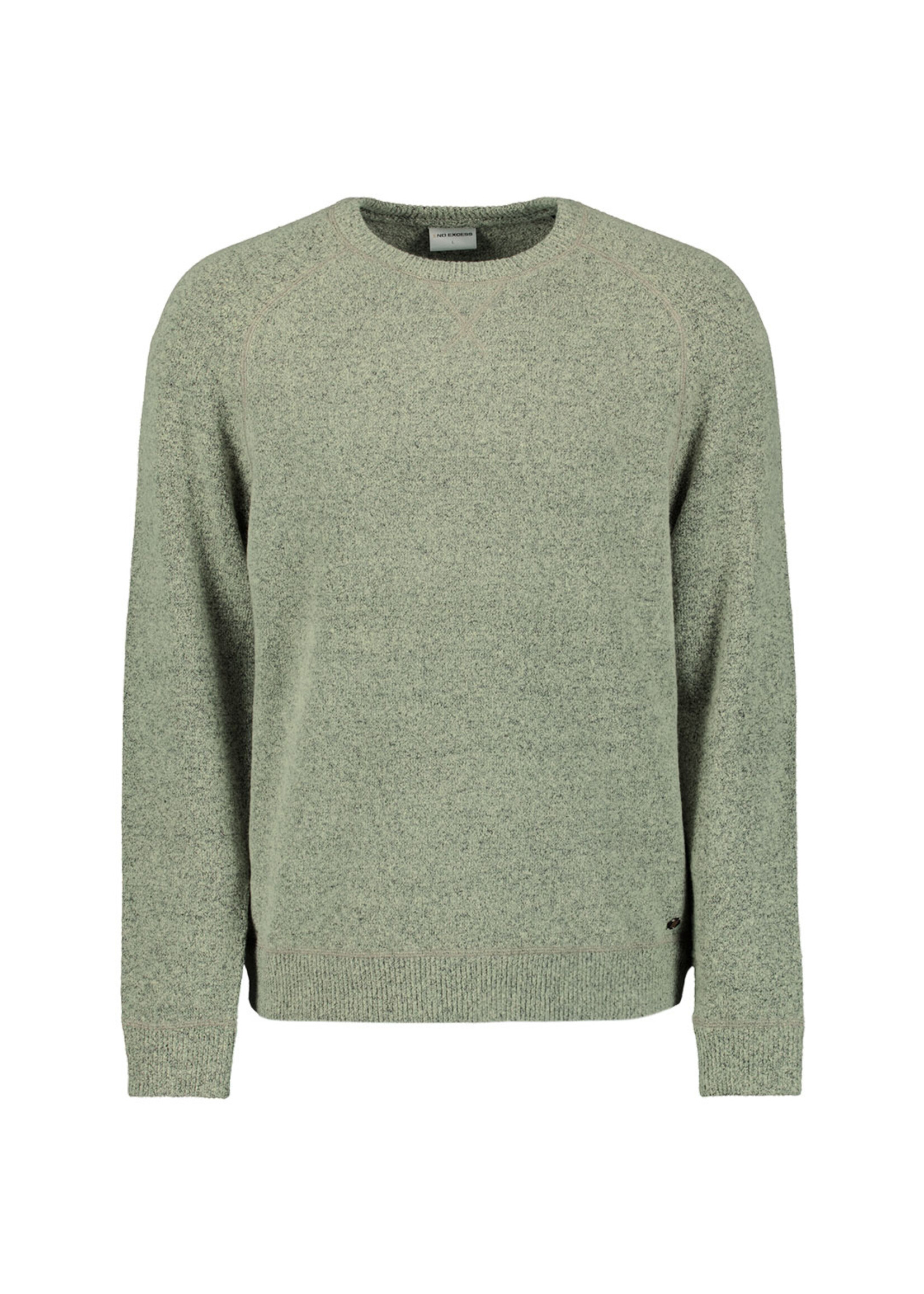 No Excess Trui Wool Blend - Light Moss