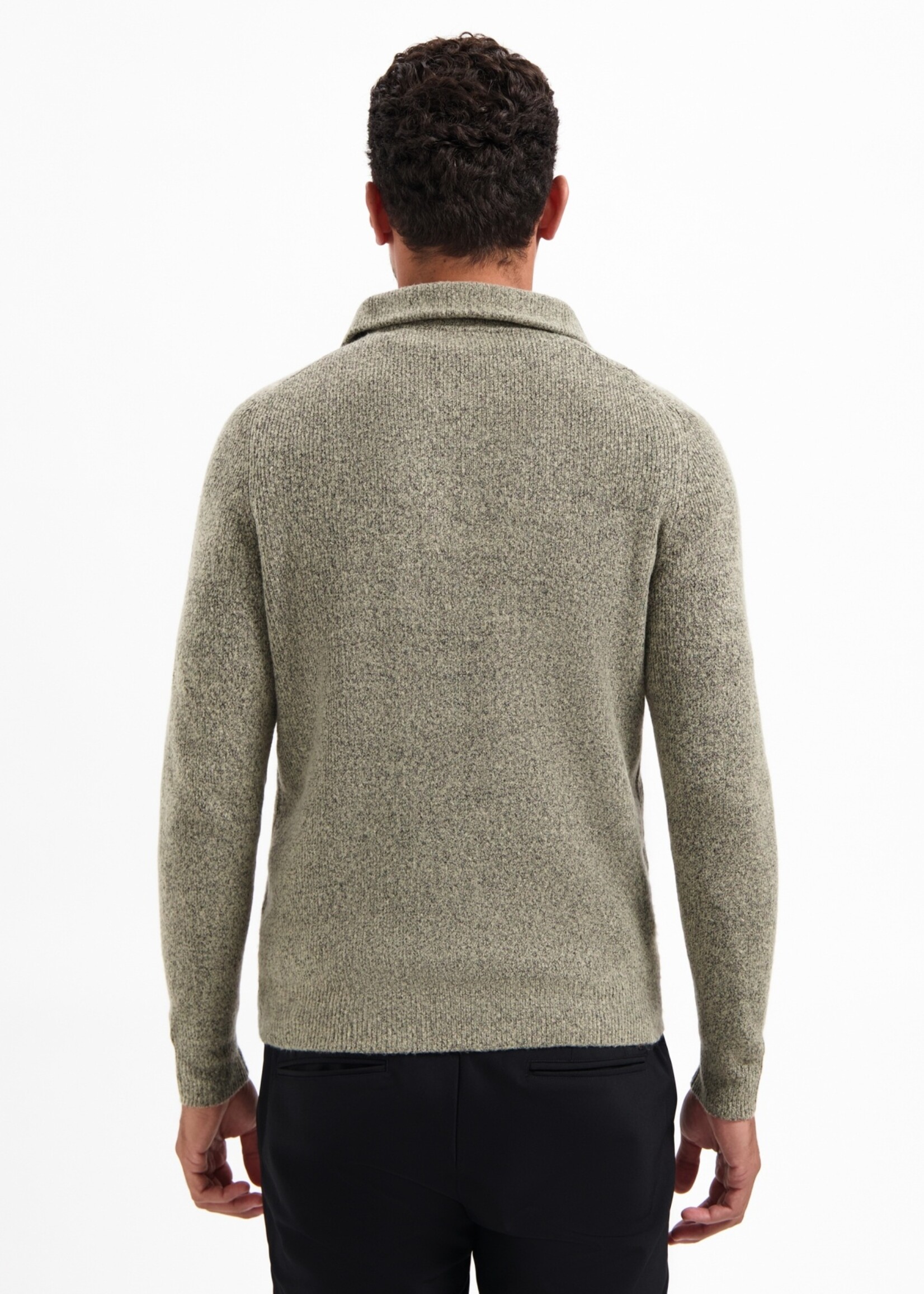 No Excess Pullover Collar Half Zip Soft - Sand