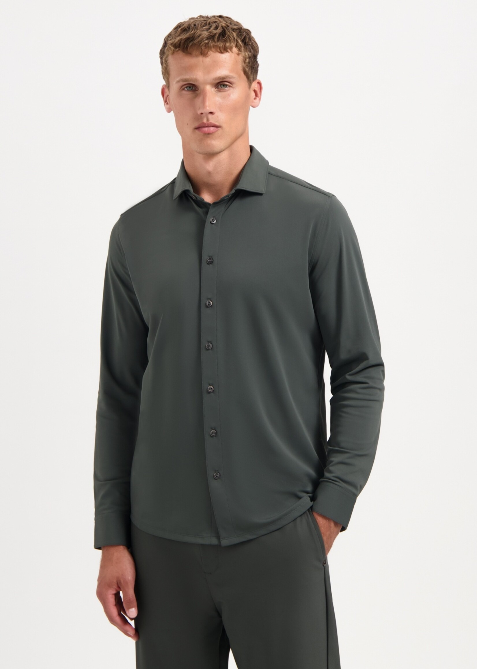 No Excess Overhemd Jersey Travel - Dark Steel