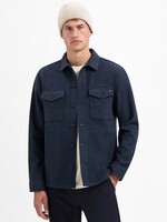 No Excess Overshirt Button Closure Melange - Night