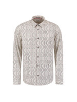 No Excess Overhemd Stretch Allover Printed - Mauve