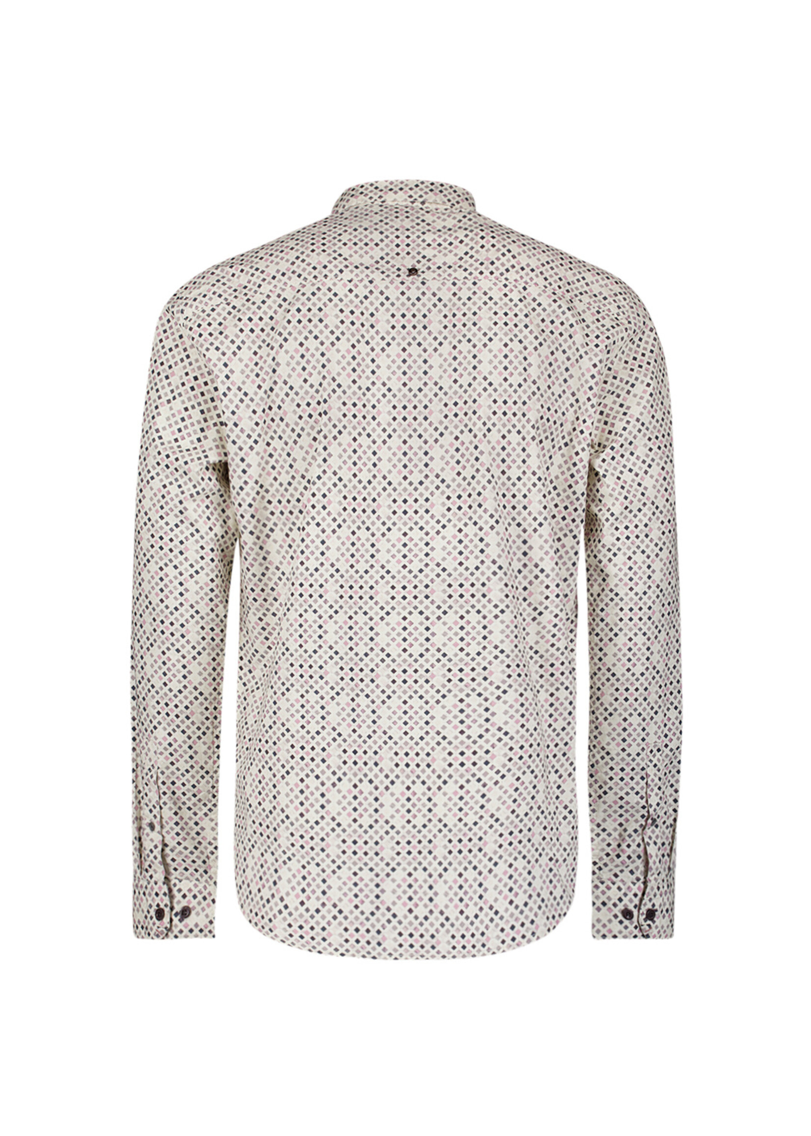 No Excess Overhemd Stretch Allover Printed - Mauve