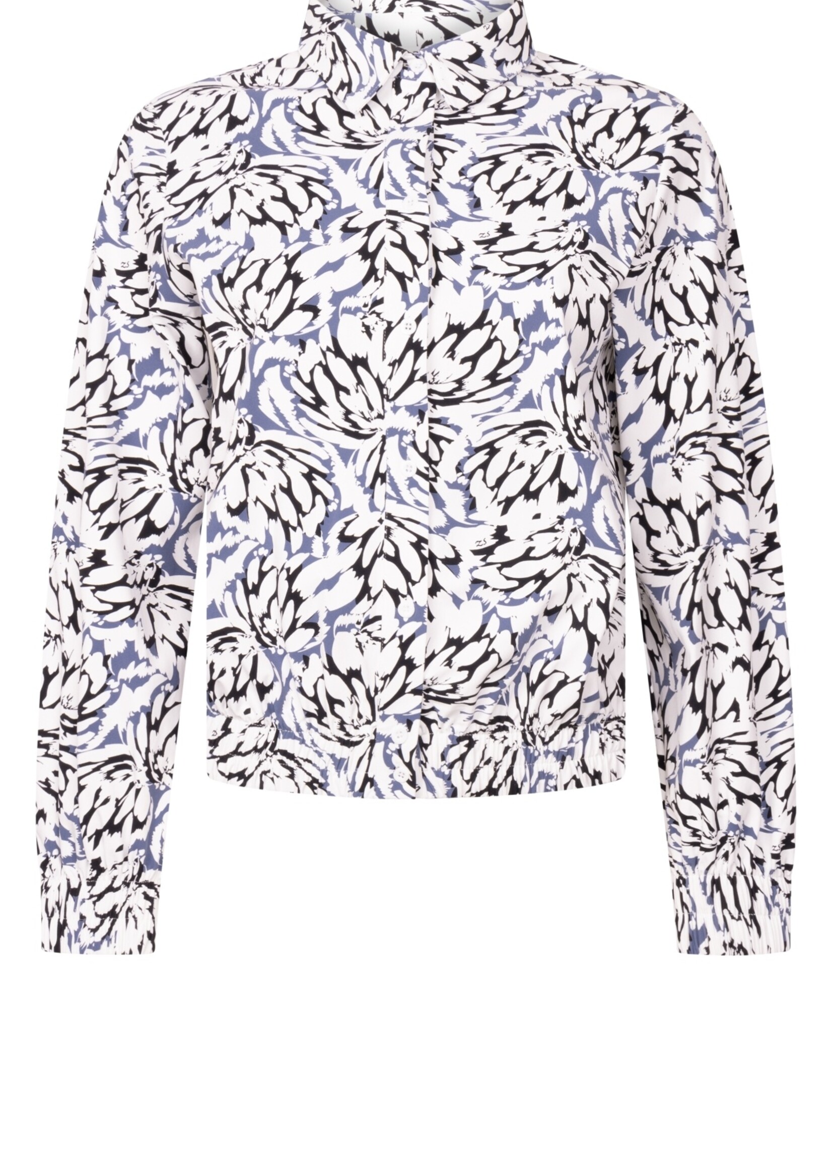 ZOSO Travel Blouse Amara - Offwhite Navy