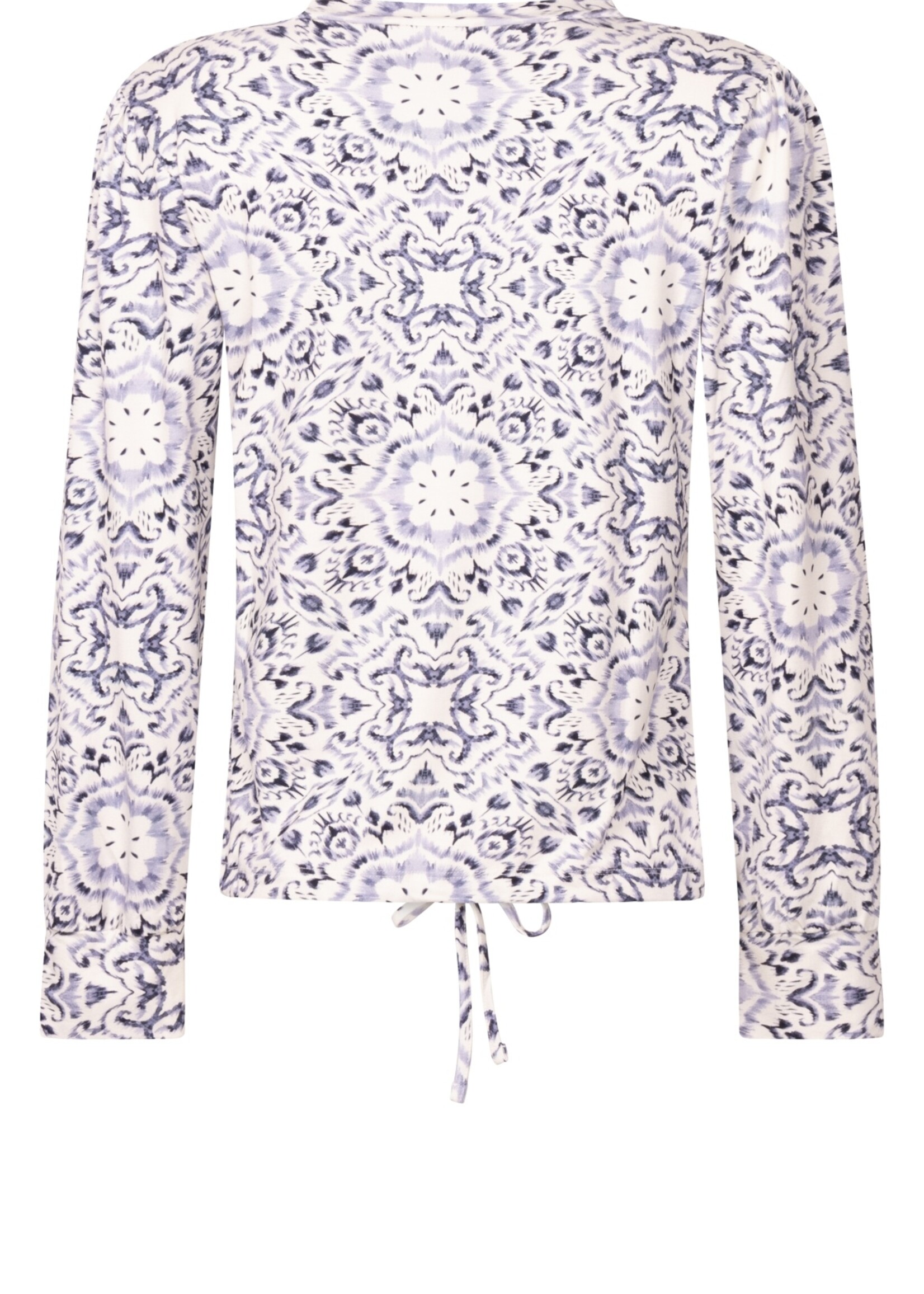 ZOSO Blouse Viscose Tessa - Offwhite Blue