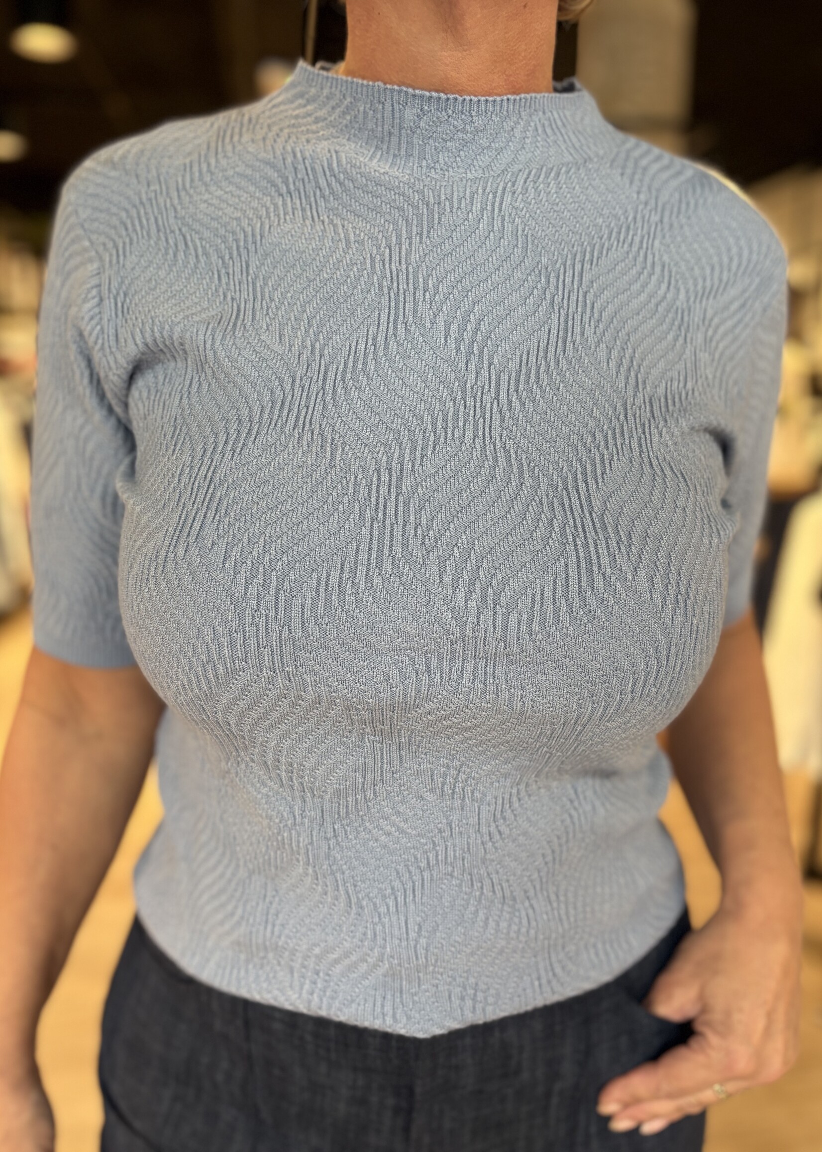 ZOSO Knitted Shirt Posh - Blue