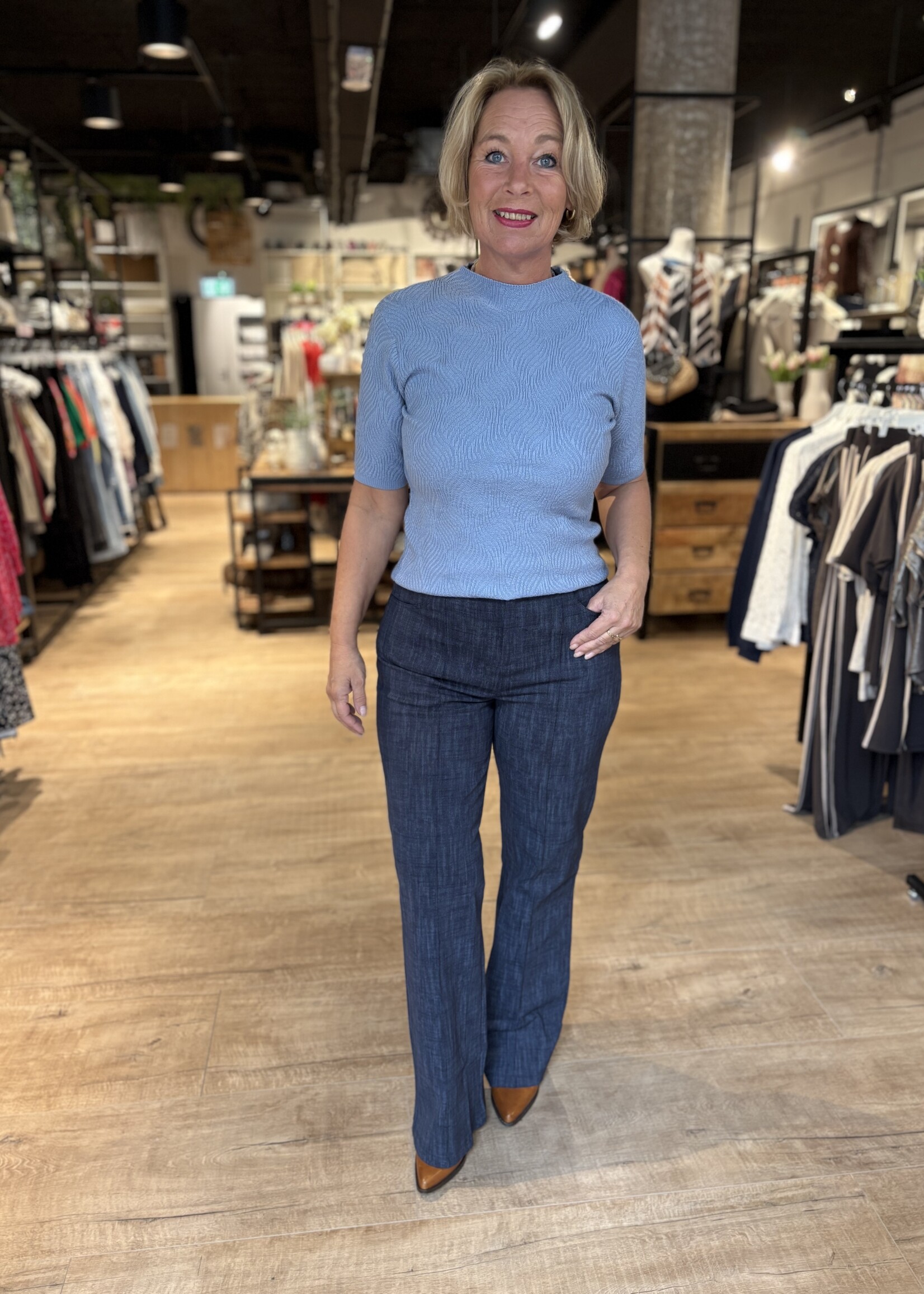 ZOSO Knitted Shirt Posh - Blue