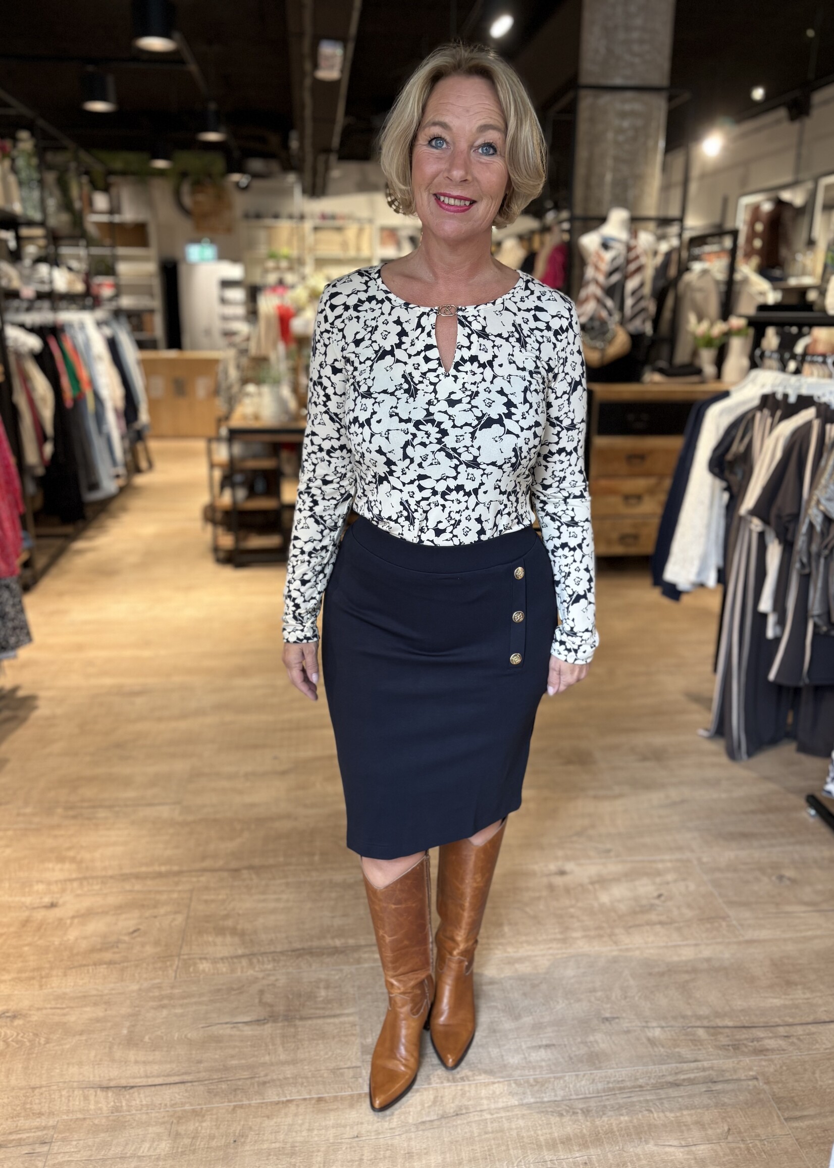 &Co Woman Rok Dhalia Punta - Navy