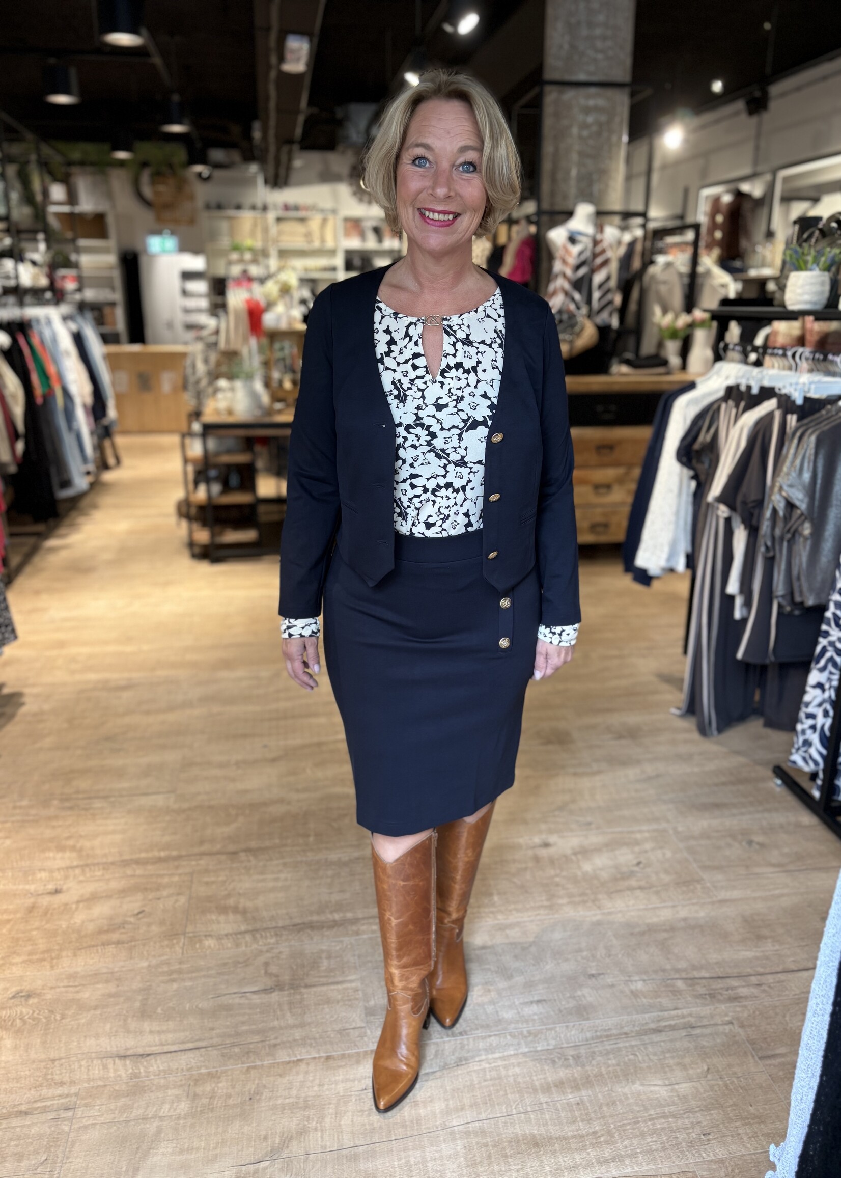 &Co Woman Rok Dhalia Punta - Navy