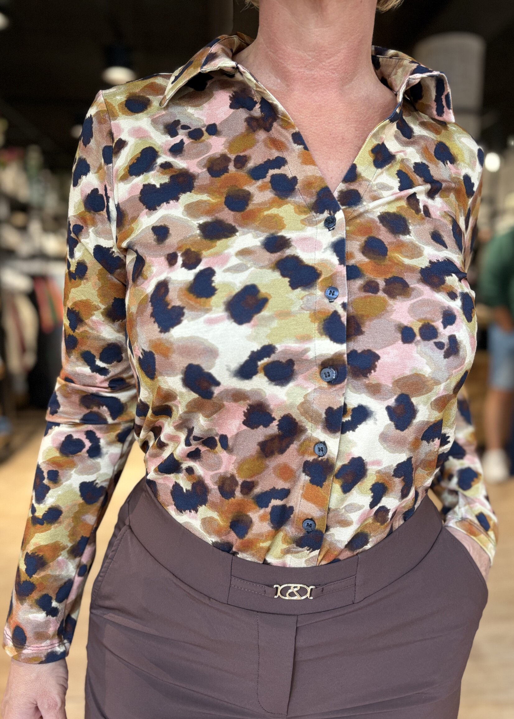 &Co Woman Blouse Vayen Animal Dot - Beige Multi