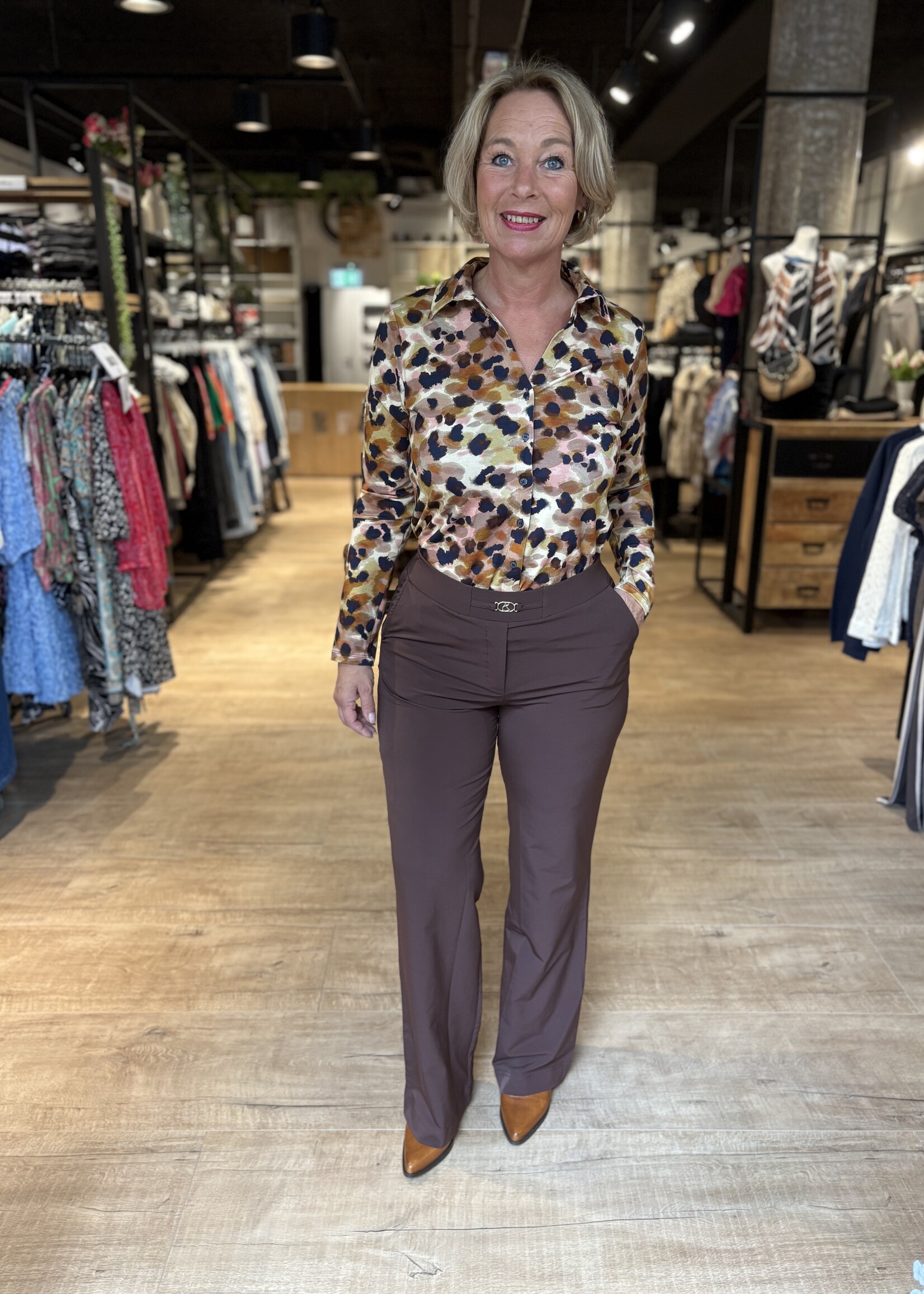 &Co Woman Blouse Vayen Animal Dot - Beige Multi