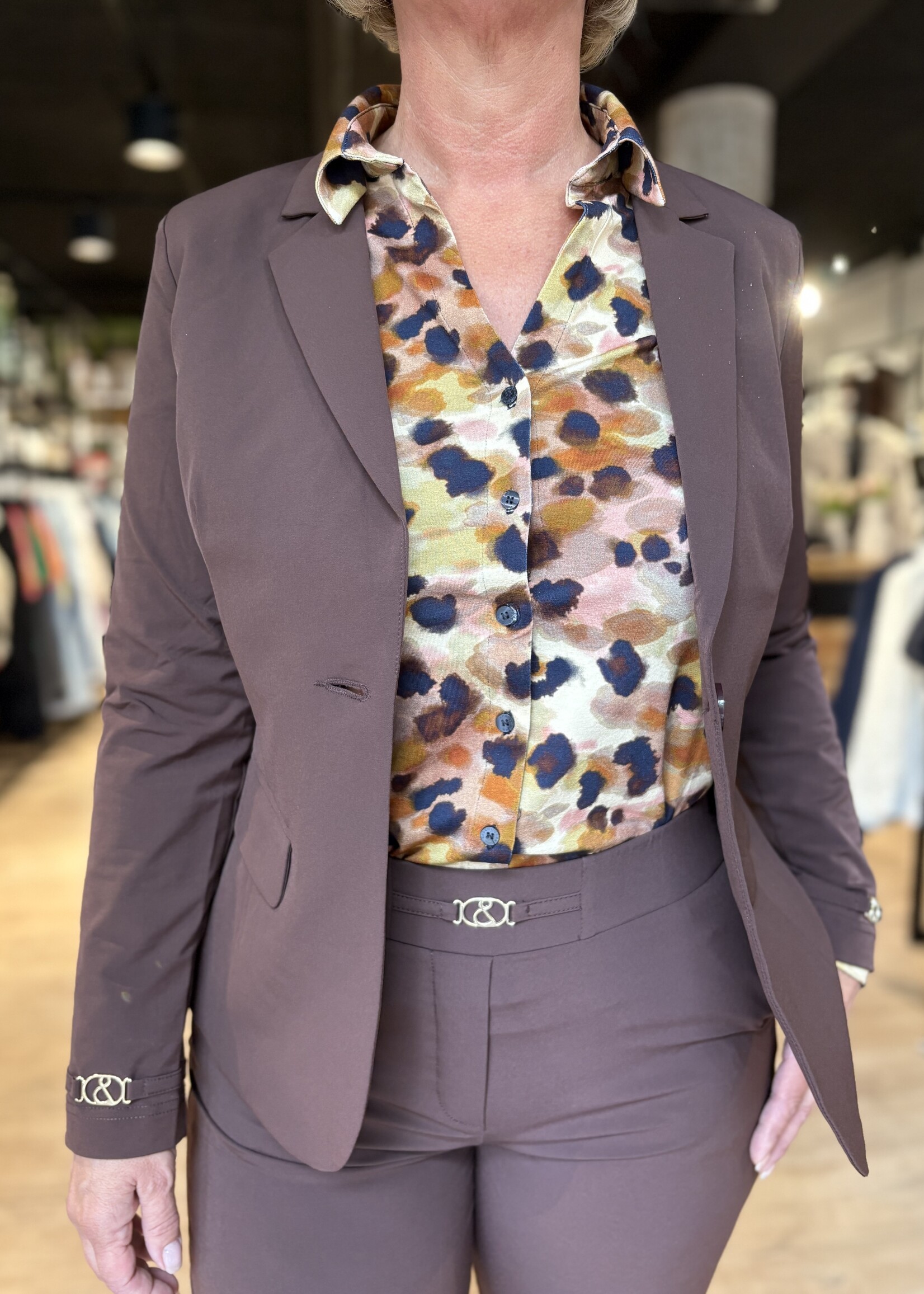 &Co Woman Blouse Vayen Animal Dot - Beige Multi