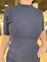 ZOSO Knitted Shirt Posh - Navy