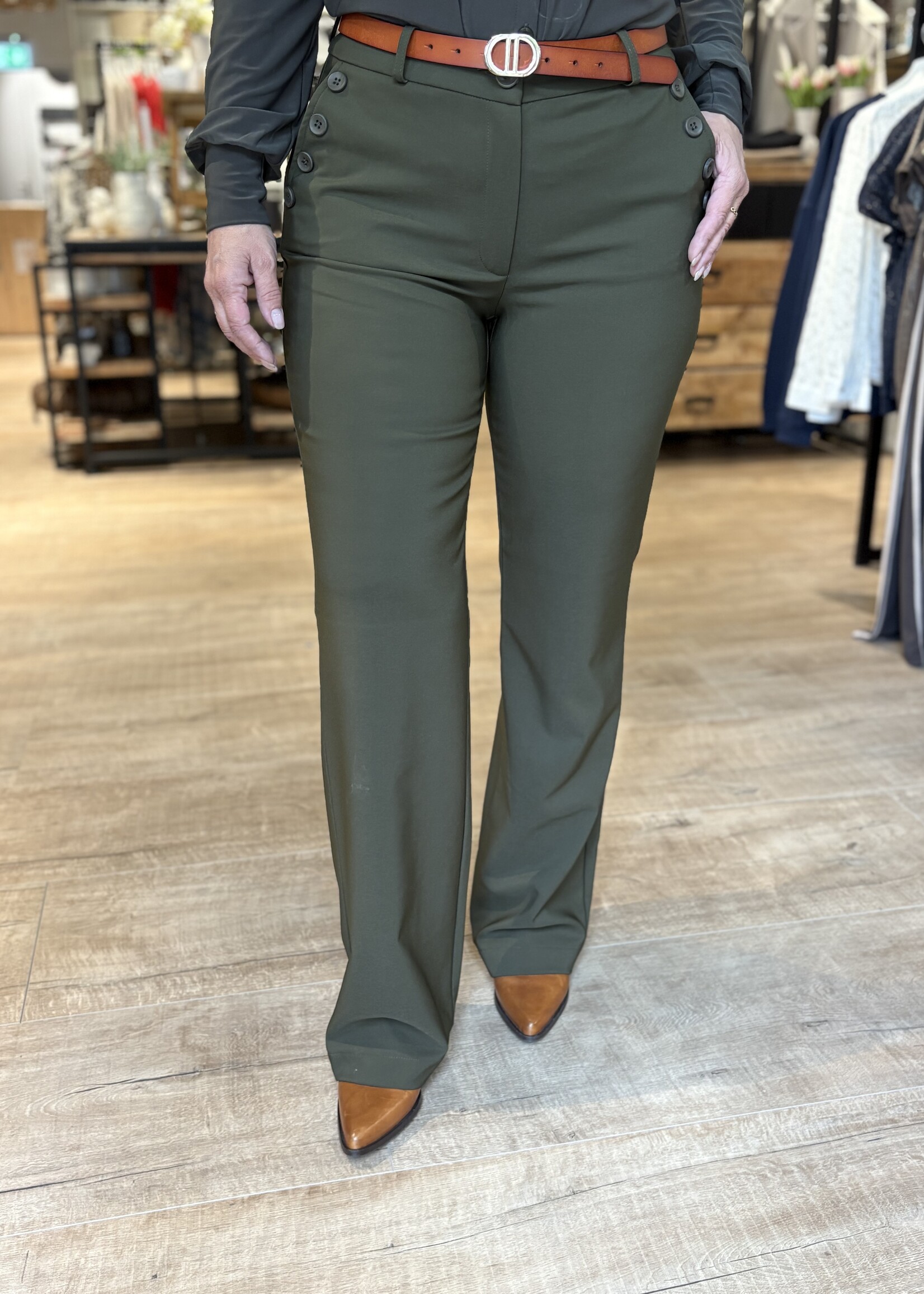 Sophia Perla Lario Uni Broek - Khaki