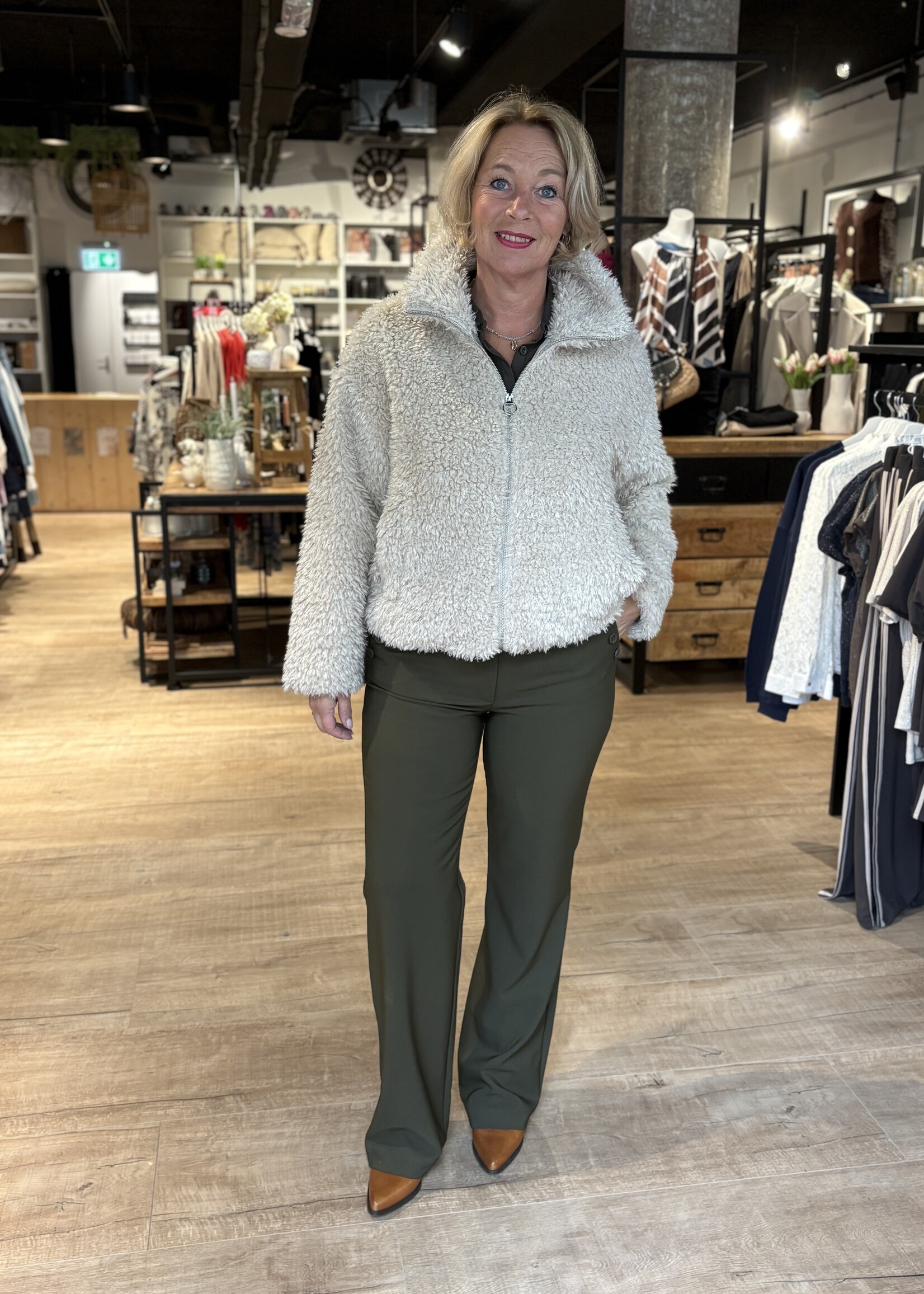 Sophia Perla Lario Uni Broek - Khaki