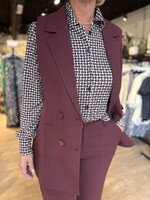 Sophia Perla Isabo Uni Gilet - Bordeaux