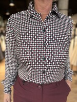 Sophia Perla Gaby Print Blouse - Print Bordeaux