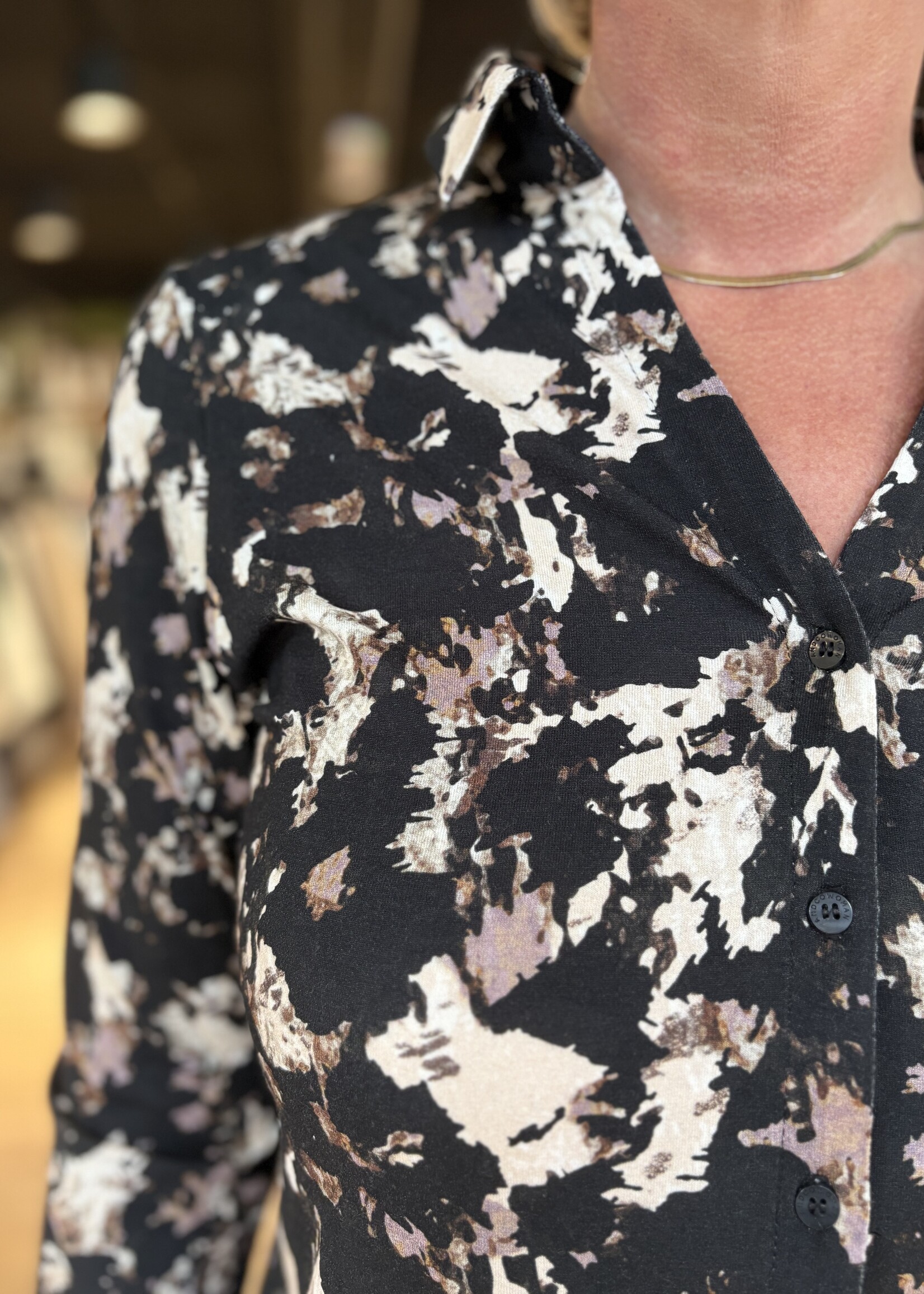 &Co Woman Blouse Vayen Rock - Chocolate Multi