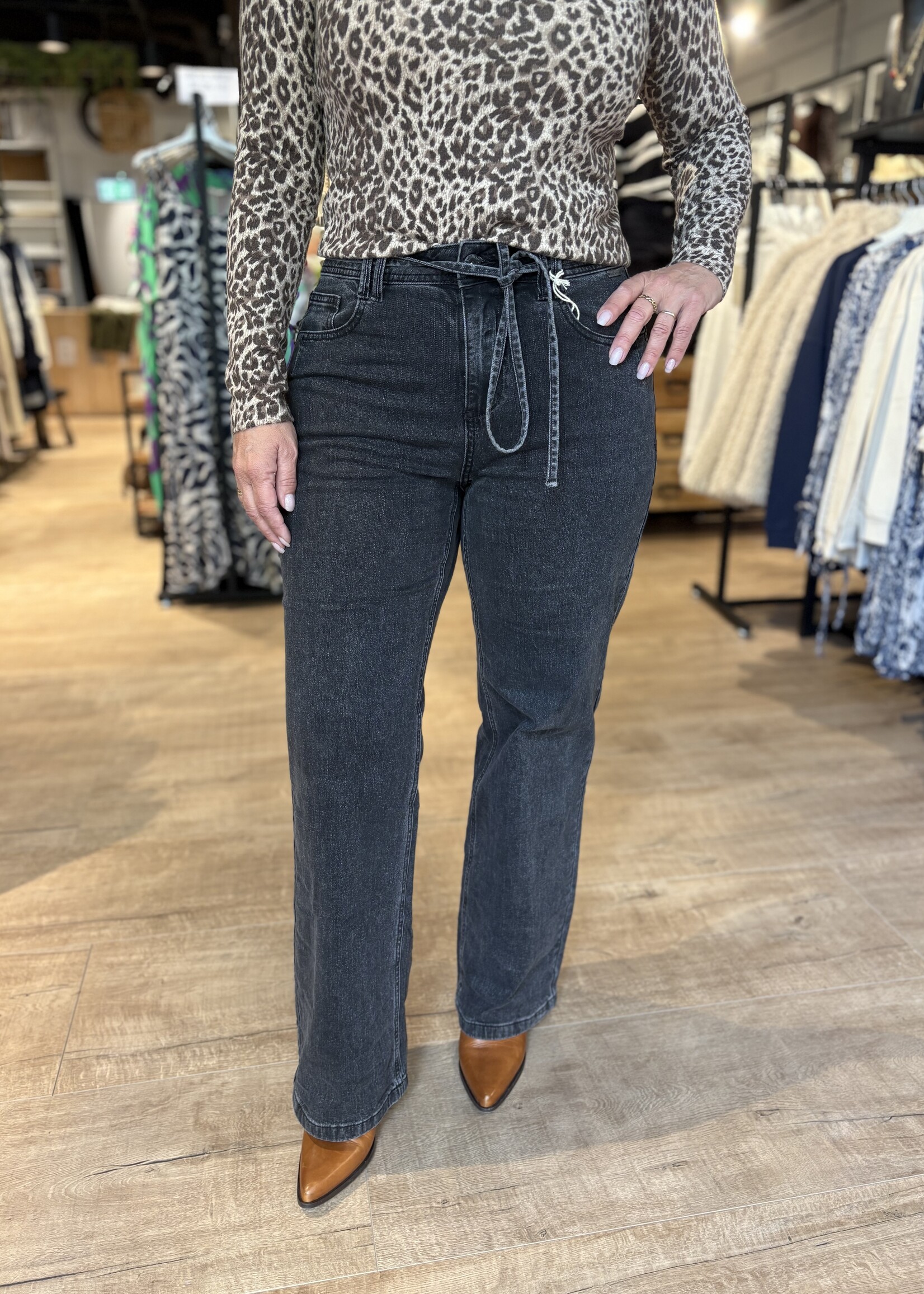 Red Button Jeans Claudette & Belt - Black