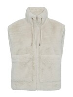 Freequent Waistcoat Faux Fur - Moonbeam